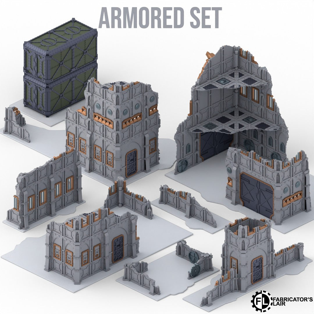 Fortified Bastion Terrain System – Foldable Tabletop Battlefield Scenery
