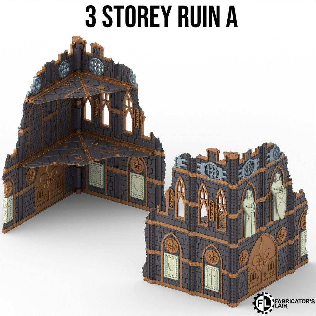 Sanctuary Stronghold Terrain System – Foldable Tabletop Battlefield Scenery