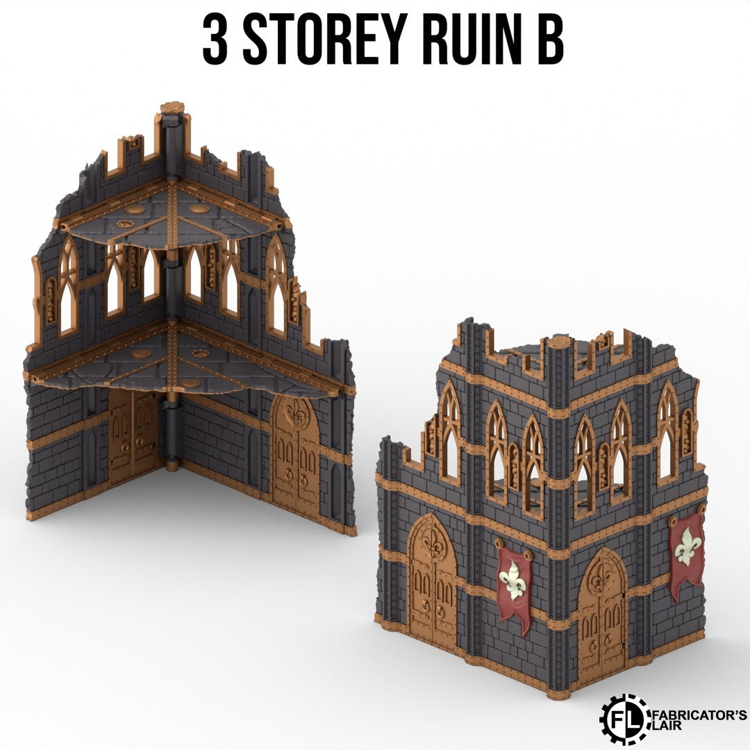 Sanctuary Stronghold Terrain System – Foldable Tabletop Battlefield Scenery