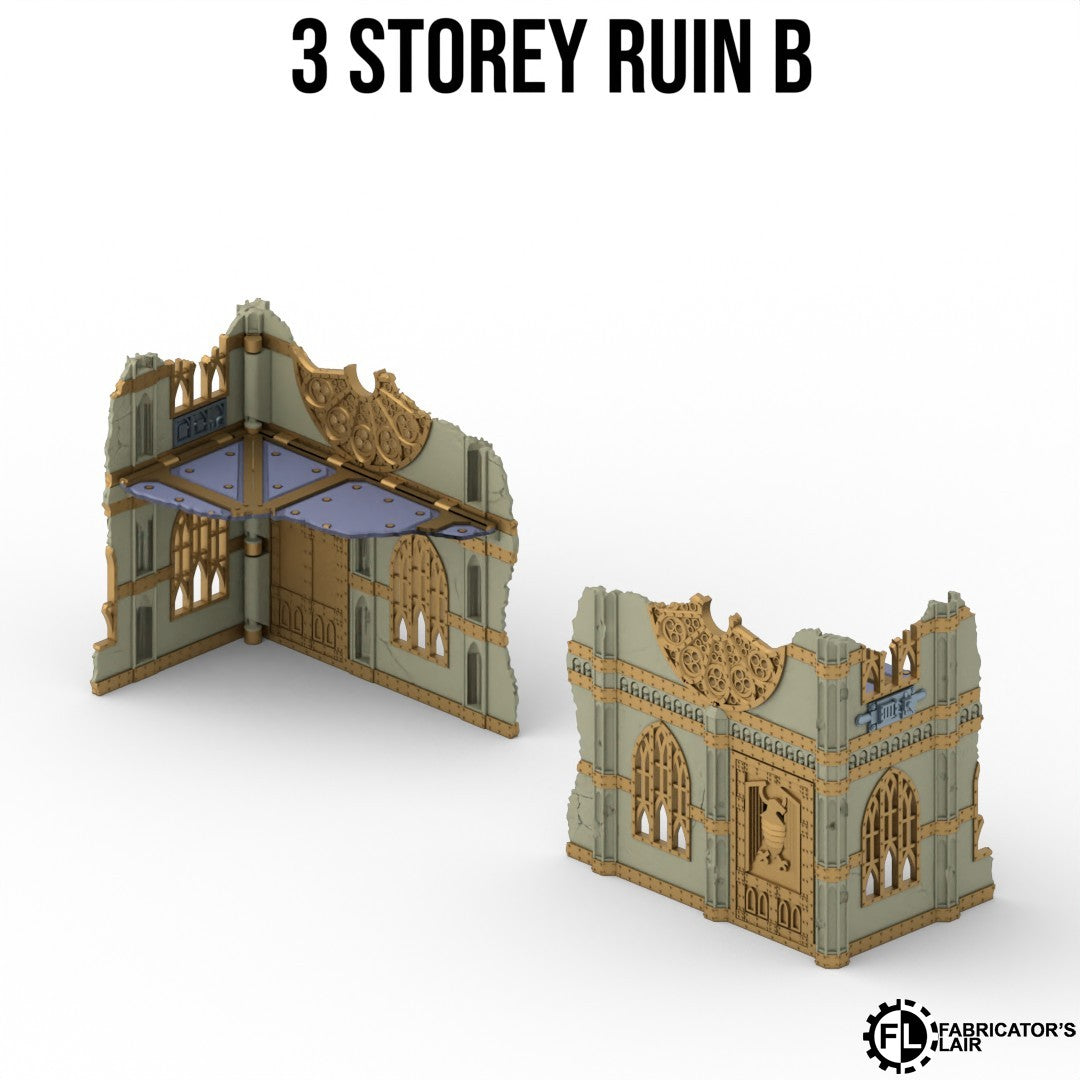 Gothic Stronghold Terrain System – Foldable Tabletop Battlefield Scenery