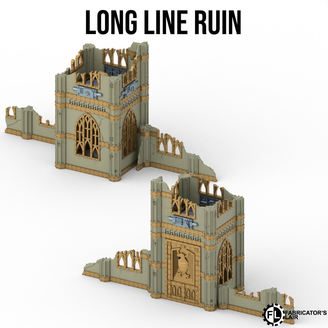 Gothic Stronghold Terrain System – Foldable Tabletop Battlefield Scenery