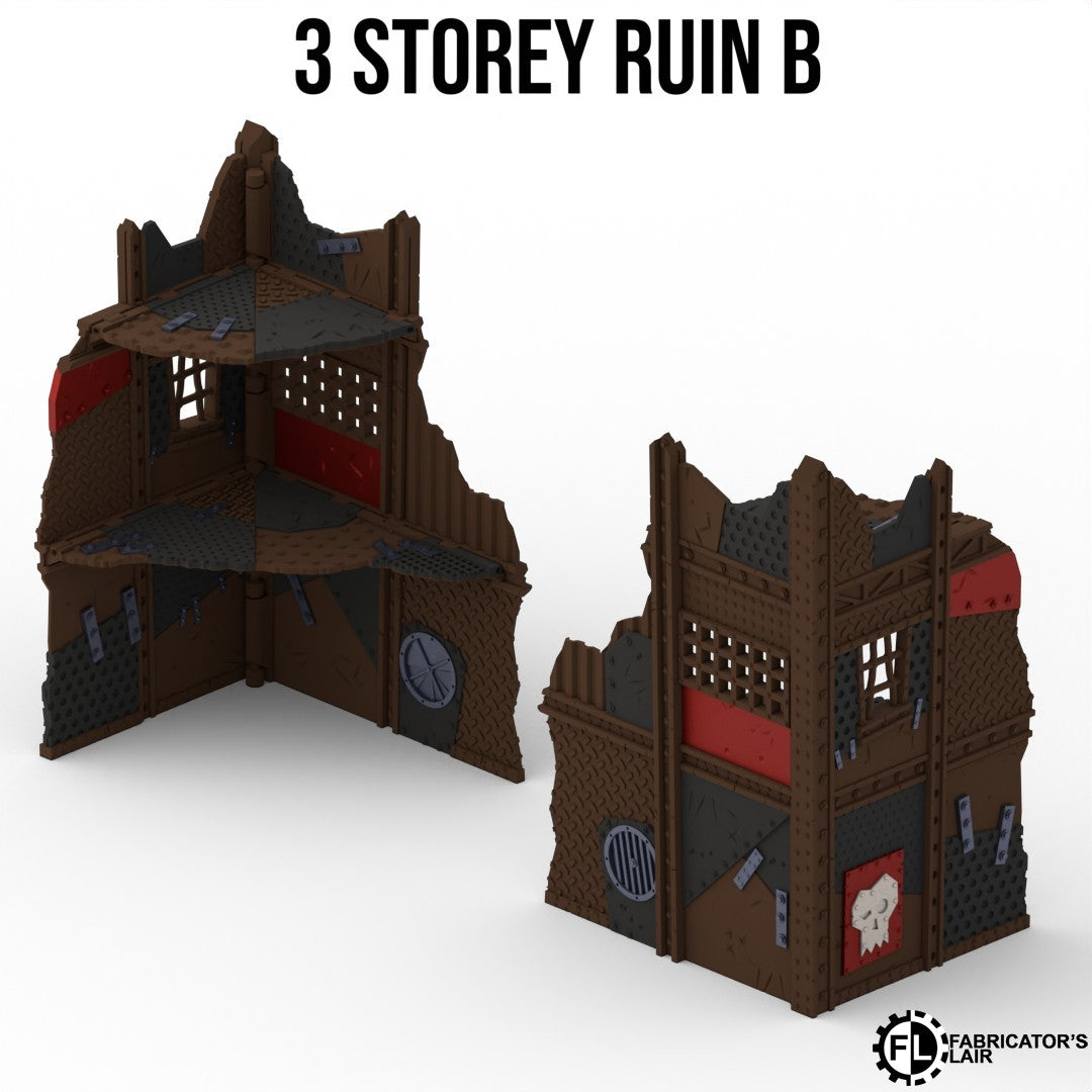 Scrapyard Outpost Terrain – Foldable Tabletop Battlefield Scenery