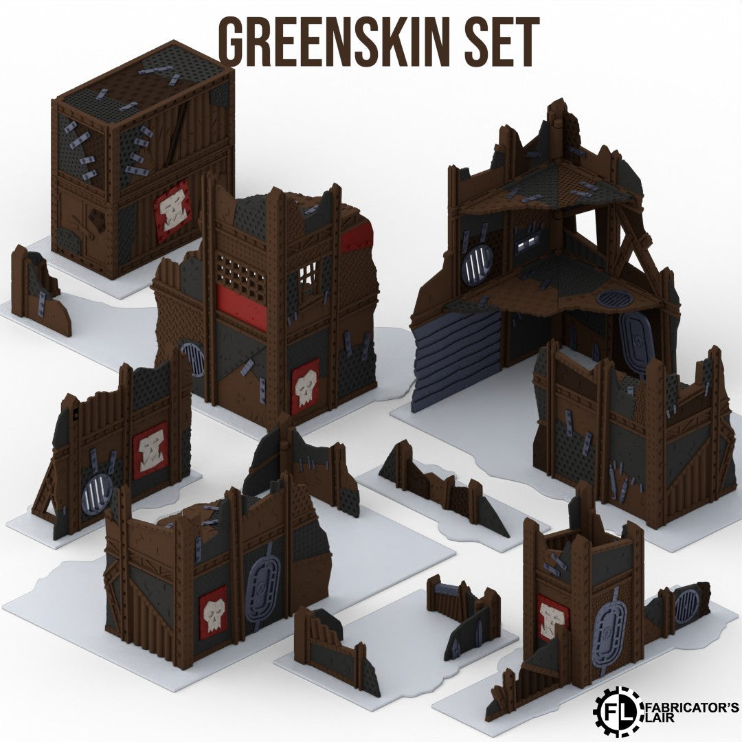 Scrapyard Outpost Terrain – Foldable Tabletop Battlefield Scenery