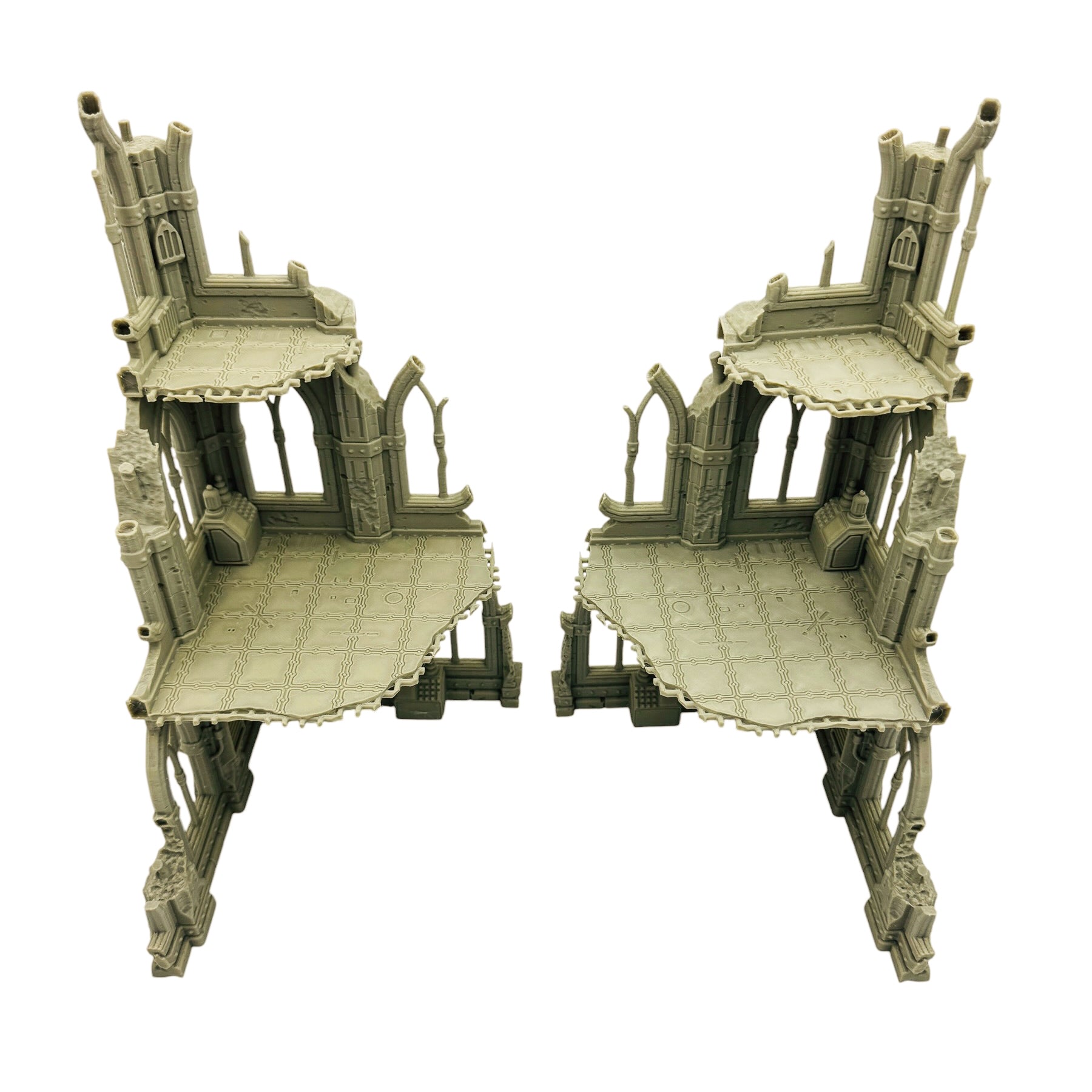 Modular Gothic Ruins Terrain Set 1 – 28–32mm 3D Printed Tabletop Scenery