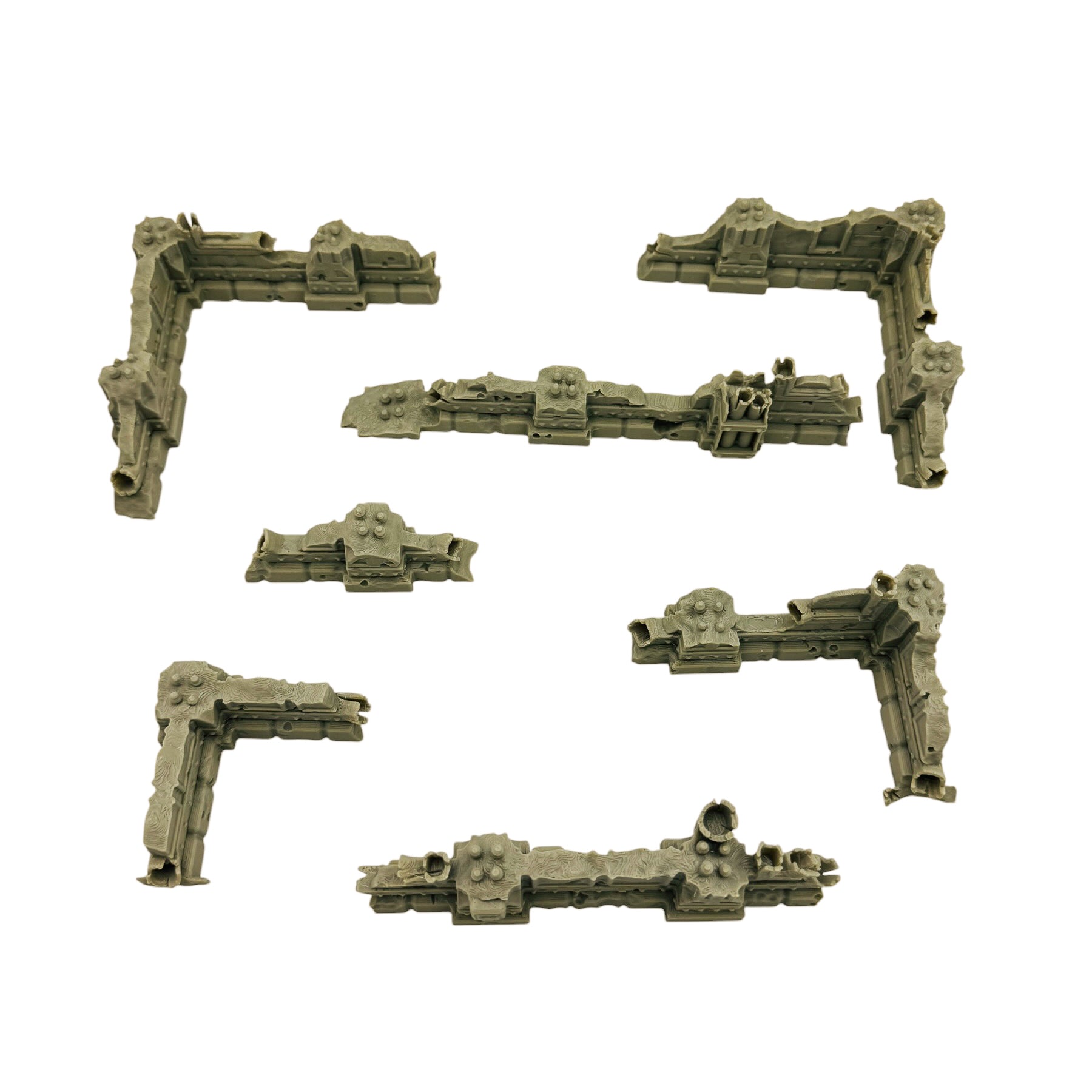 Sci-Fi Ground Scatter Terrain Set – 17 Piece 3D Printed Tabletop Terrain