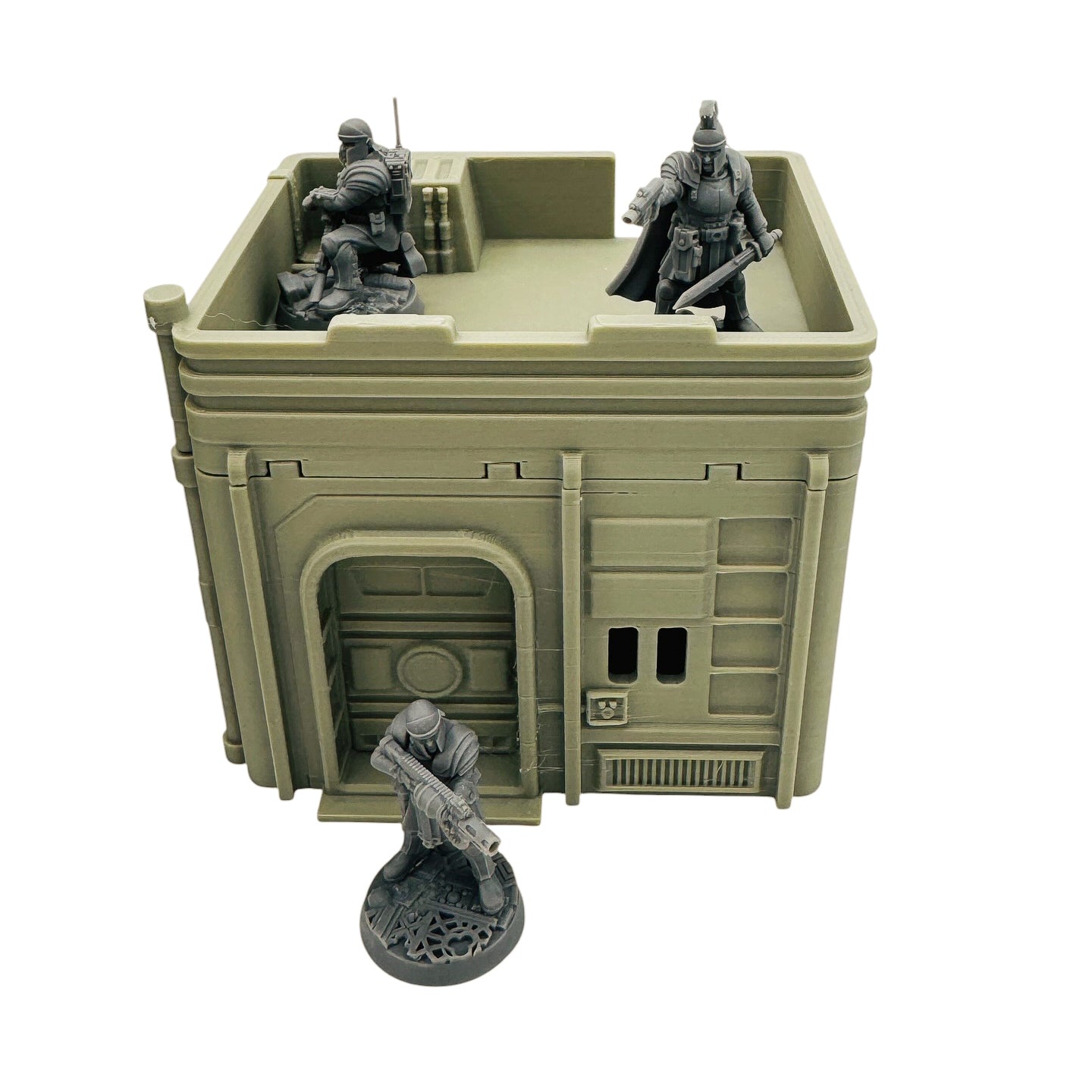 Sci-Fi City Terrain – Small Urban Buildings Set for Tabletop Wargaming & RPG Terrain