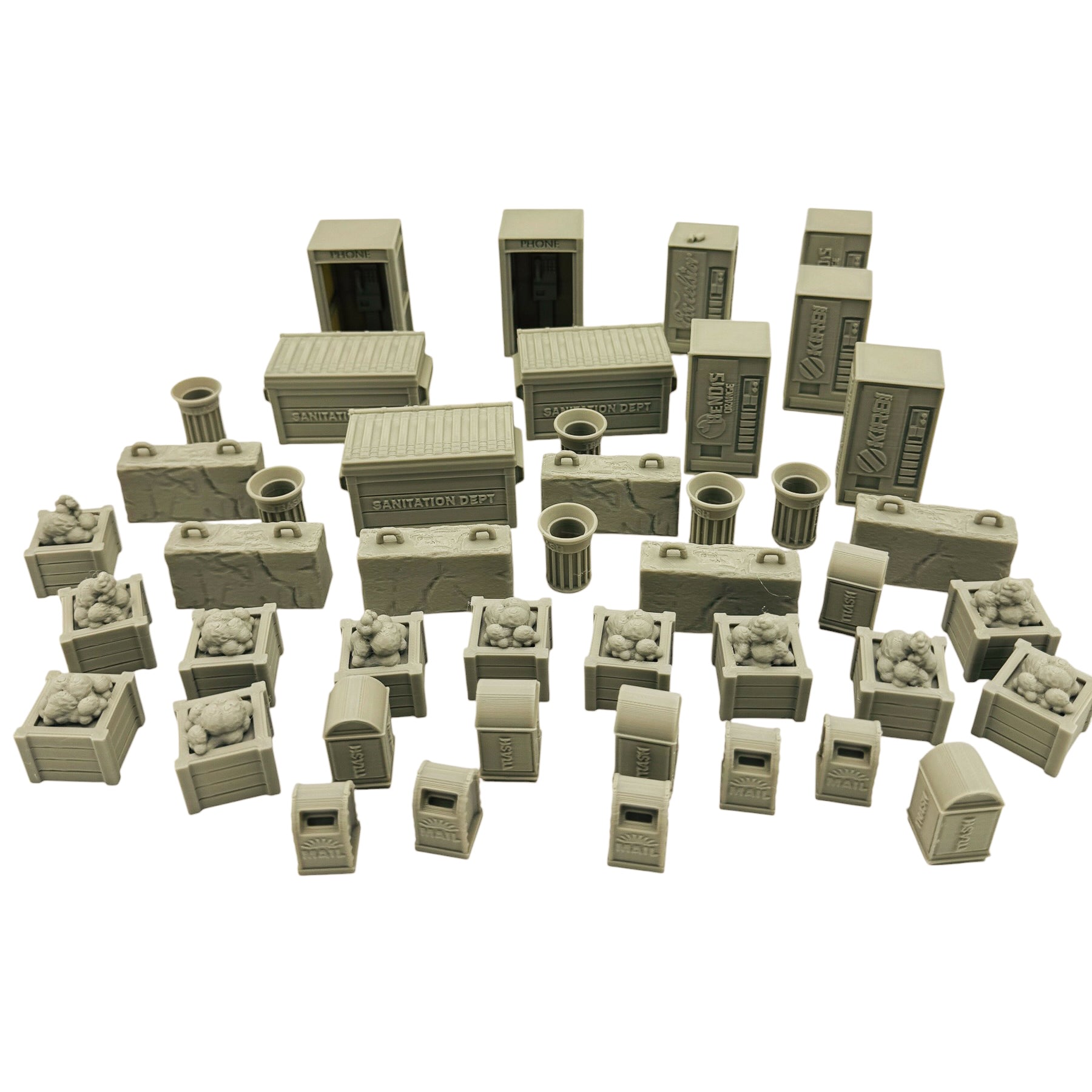 Urban Scatter Terrain Pack – Tabletop Wargaming & RPG Terrain