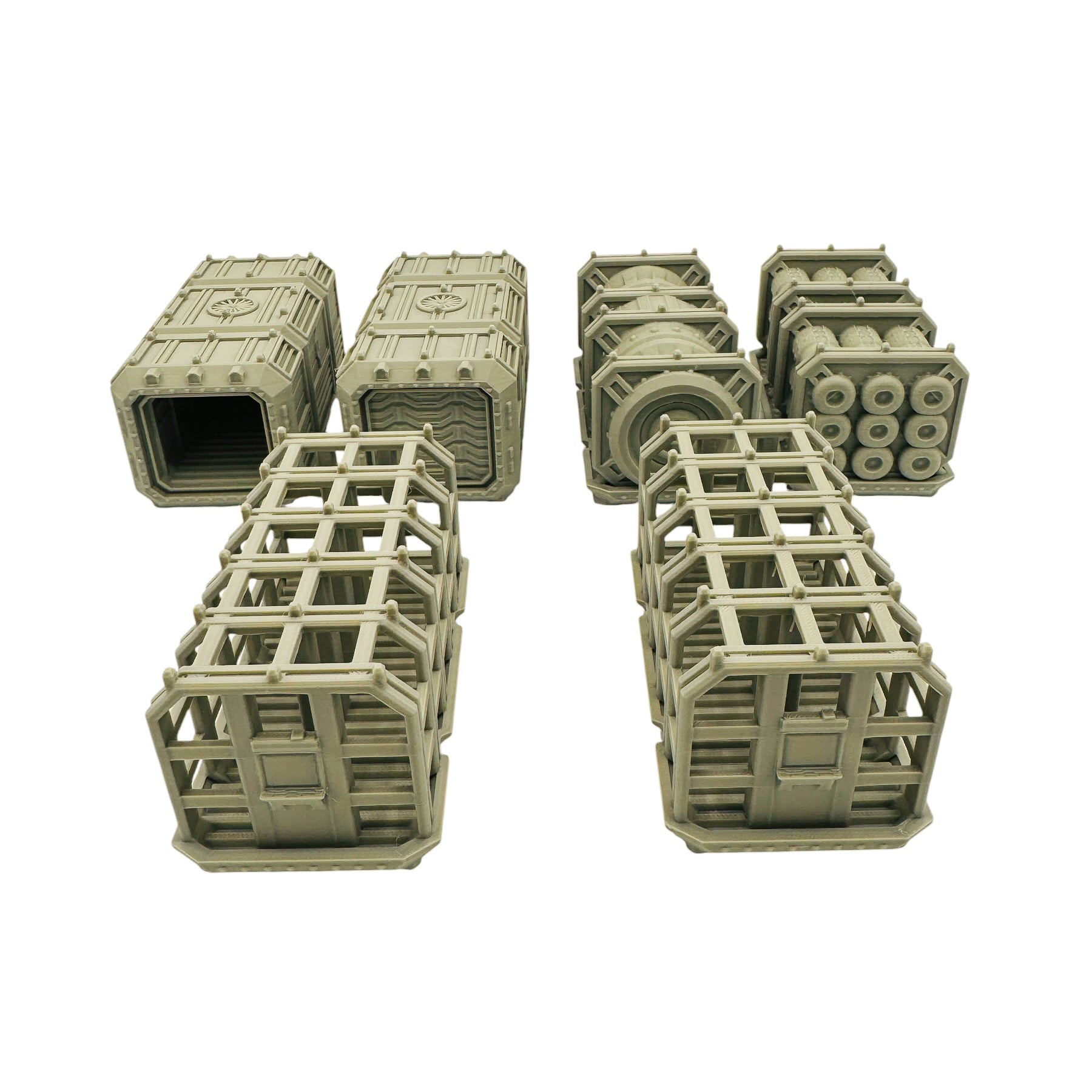 Sci-Fi Large Cargo Container Terrain – Compact Scatter Containers for Tabletop Wargaming & RPG Terrain