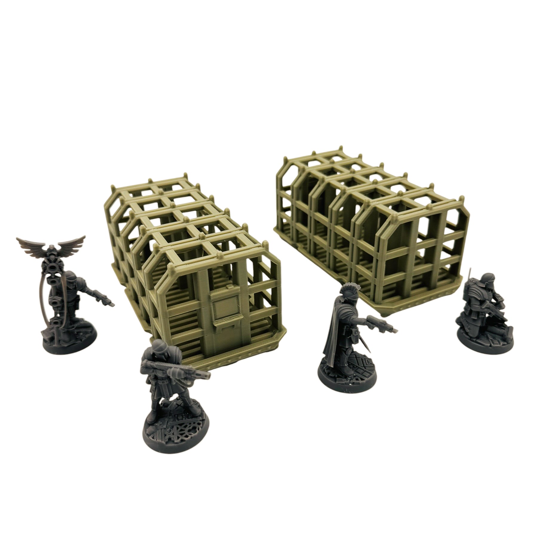 Sci-Fi Large Cargo Container Terrain – Compact Scatter Containers for Tabletop Wargaming & RPG Terrain