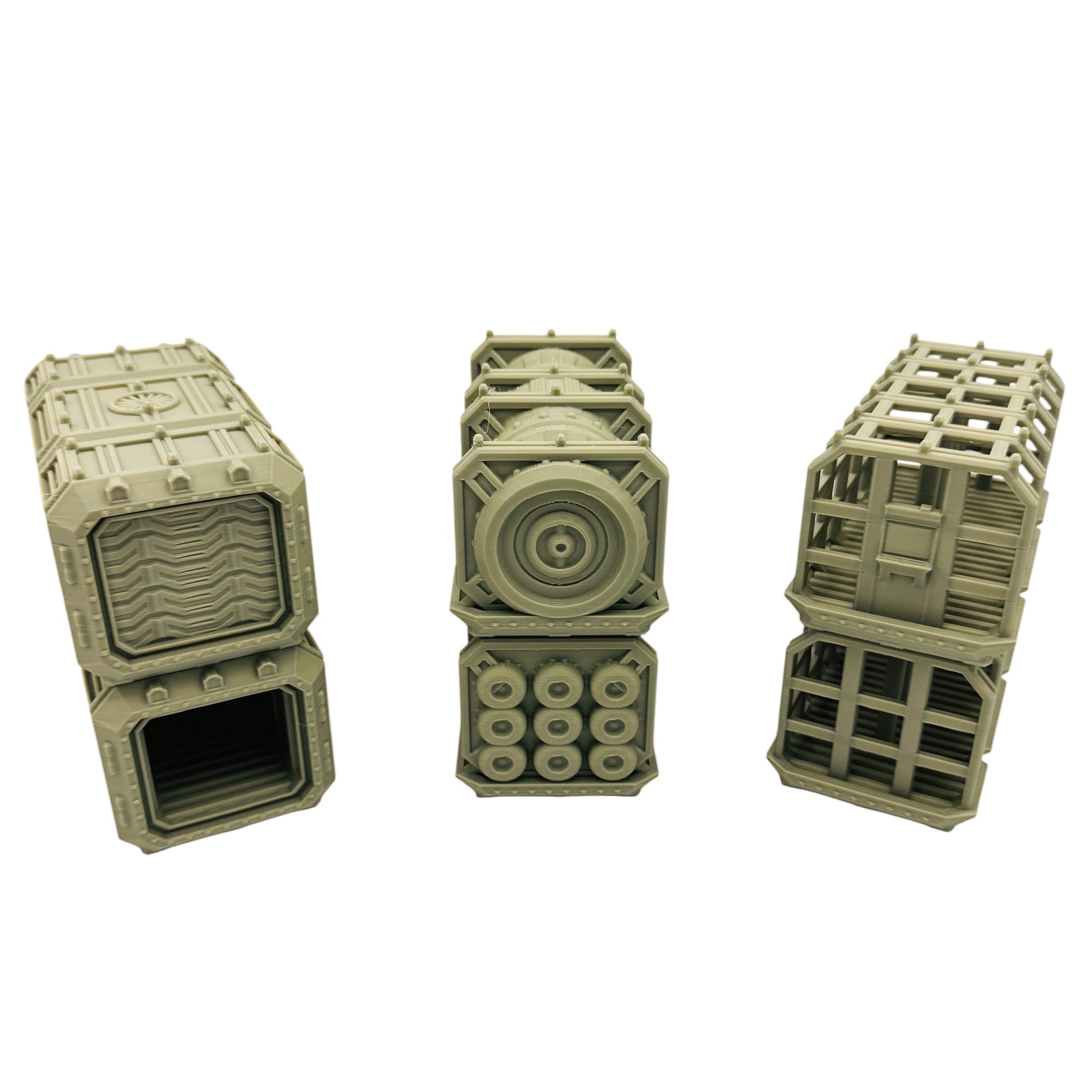 Sci-Fi Large Cargo Container Terrain – Compact Scatter Containers for Tabletop Wargaming & RPG Terrain