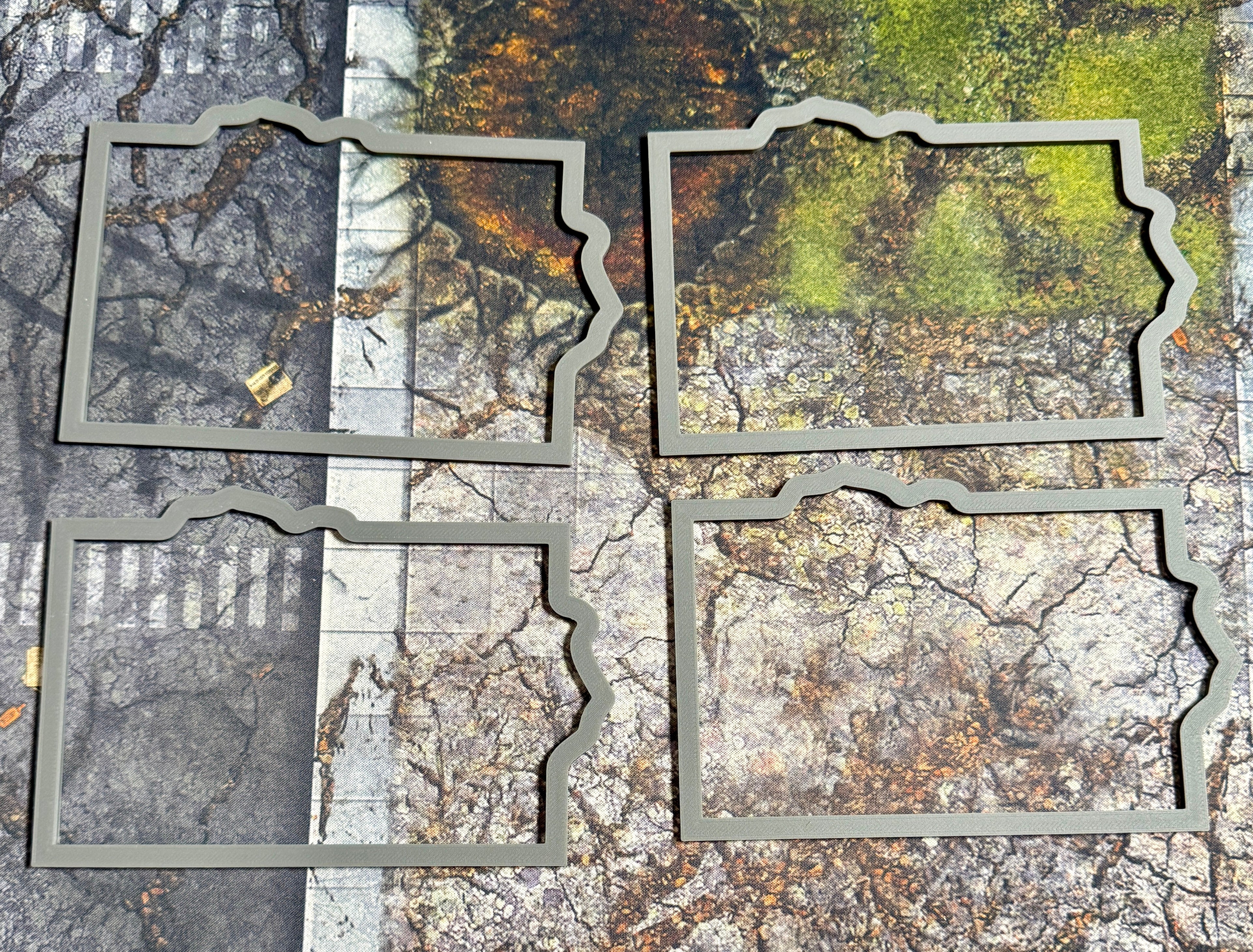 Battlefield Layout Outline Templates – Tournament Terrain Placement System