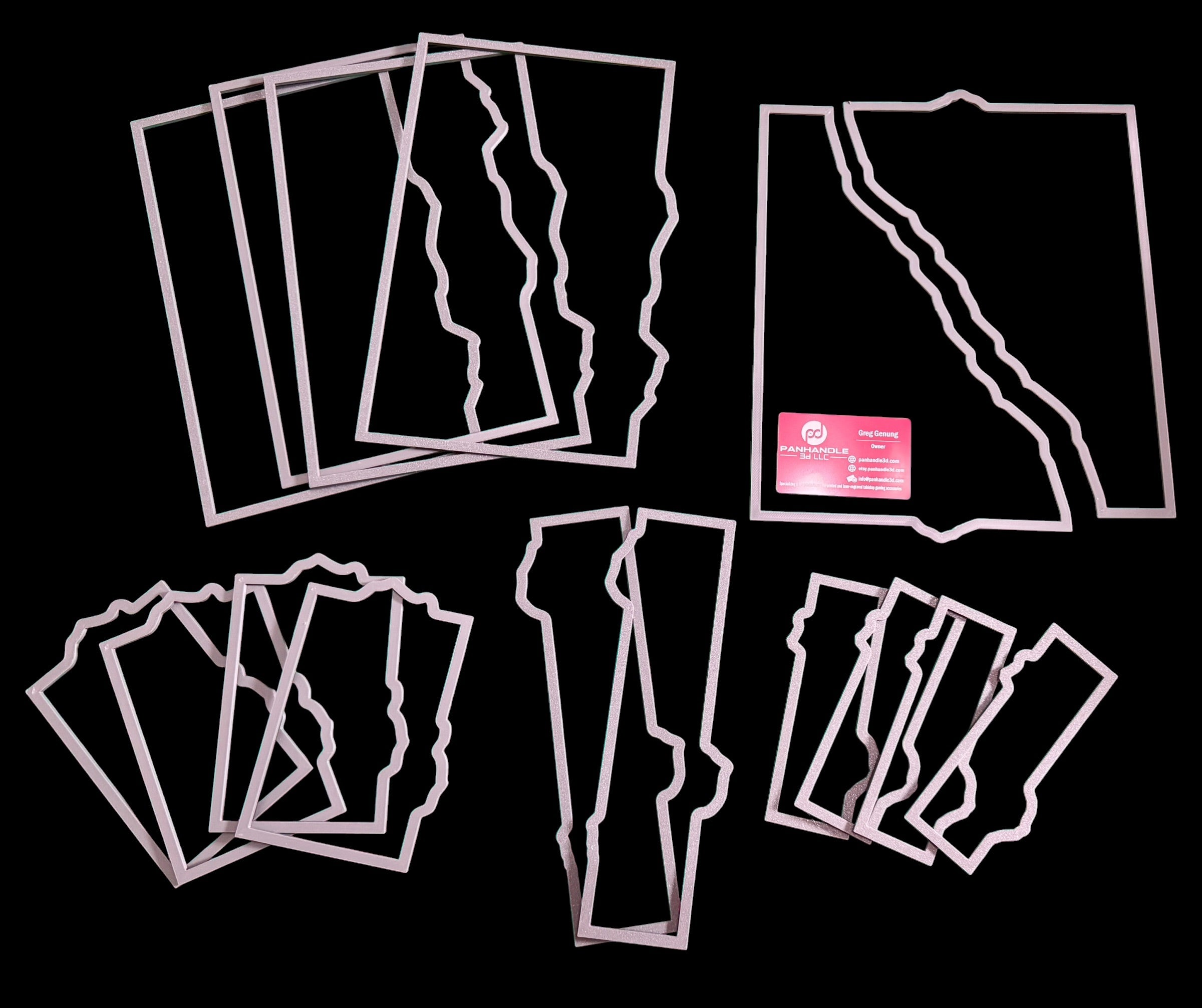 Battlefield Layout Outline Templates – Tournament Terrain Placement System