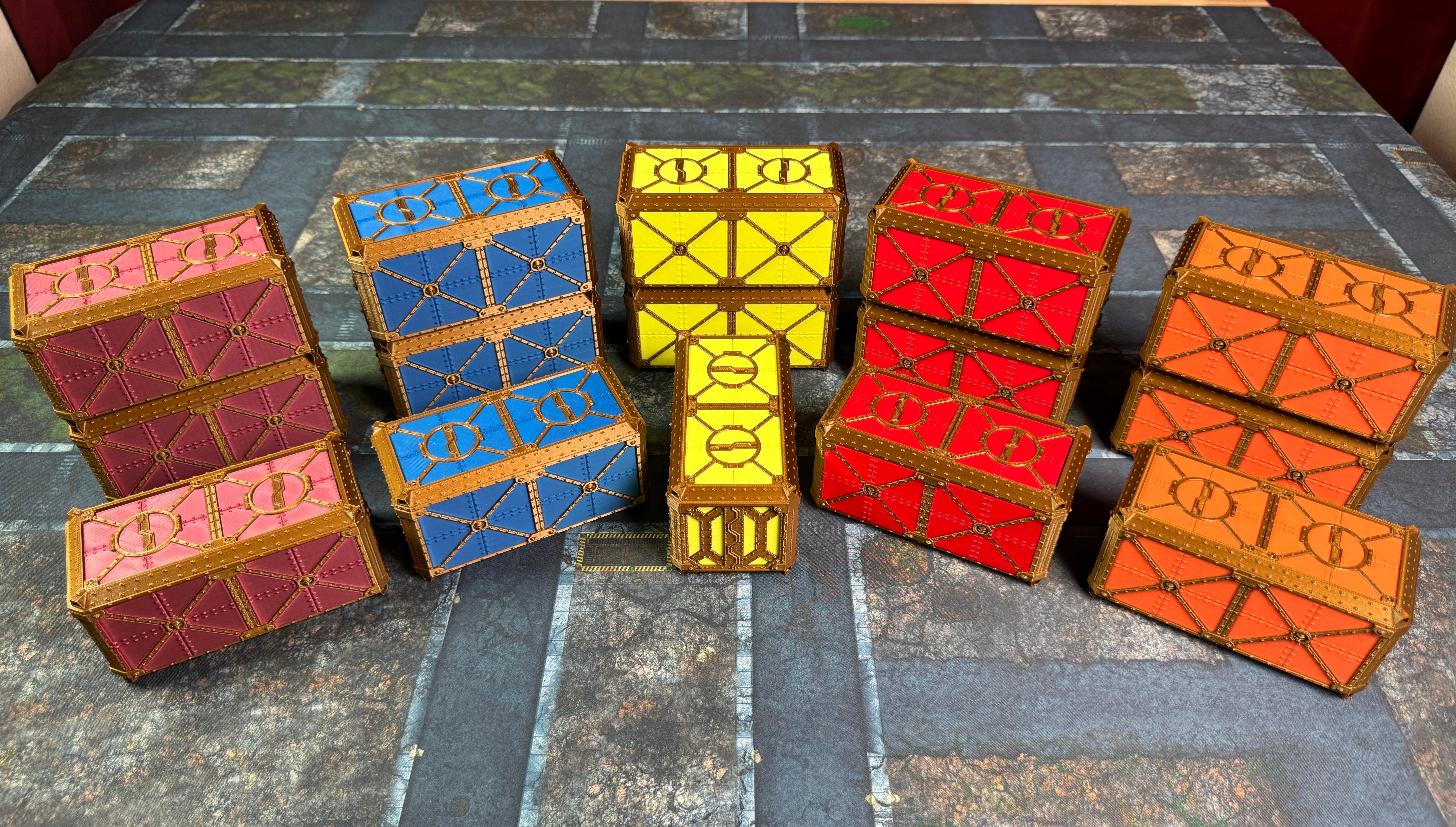 Tabletop Ready Sci-Fi Cargo Containers Set 1 – 3D Printed Terrain