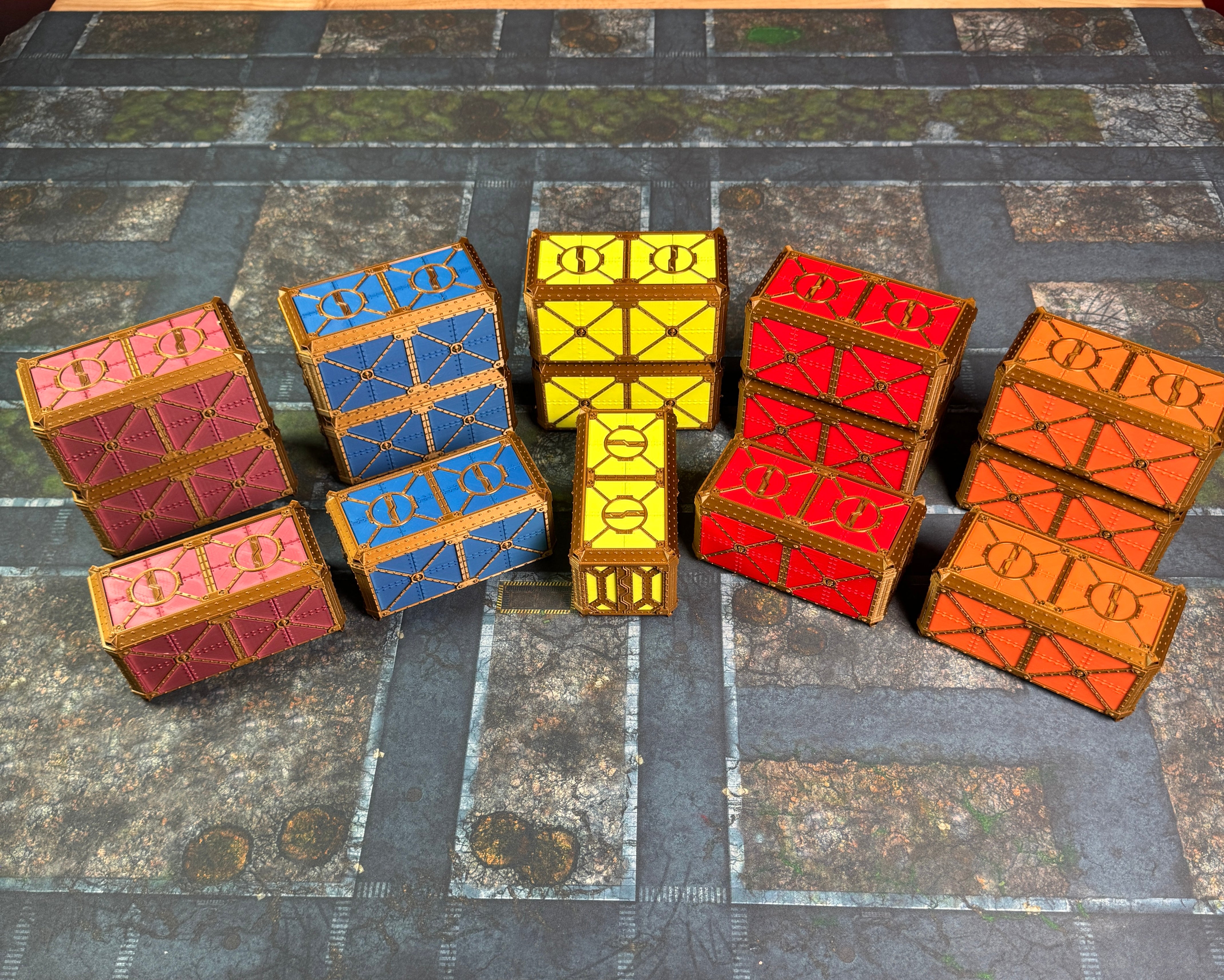 Tabletop Ready Sci-Fi Cargo Containers Set 1 – 3D Printed Terrain