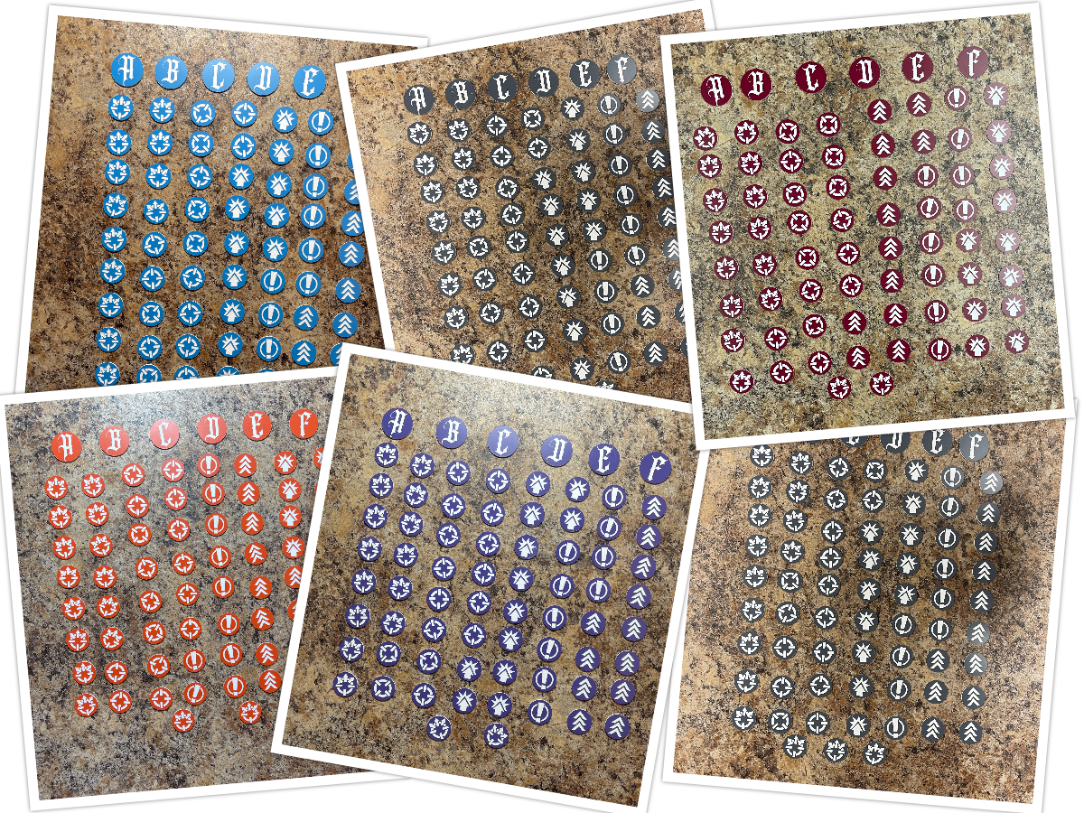 Imperialis Order Tokens - 66 Tokens + 6 Objective Markers Laser Engraved Free Shipping