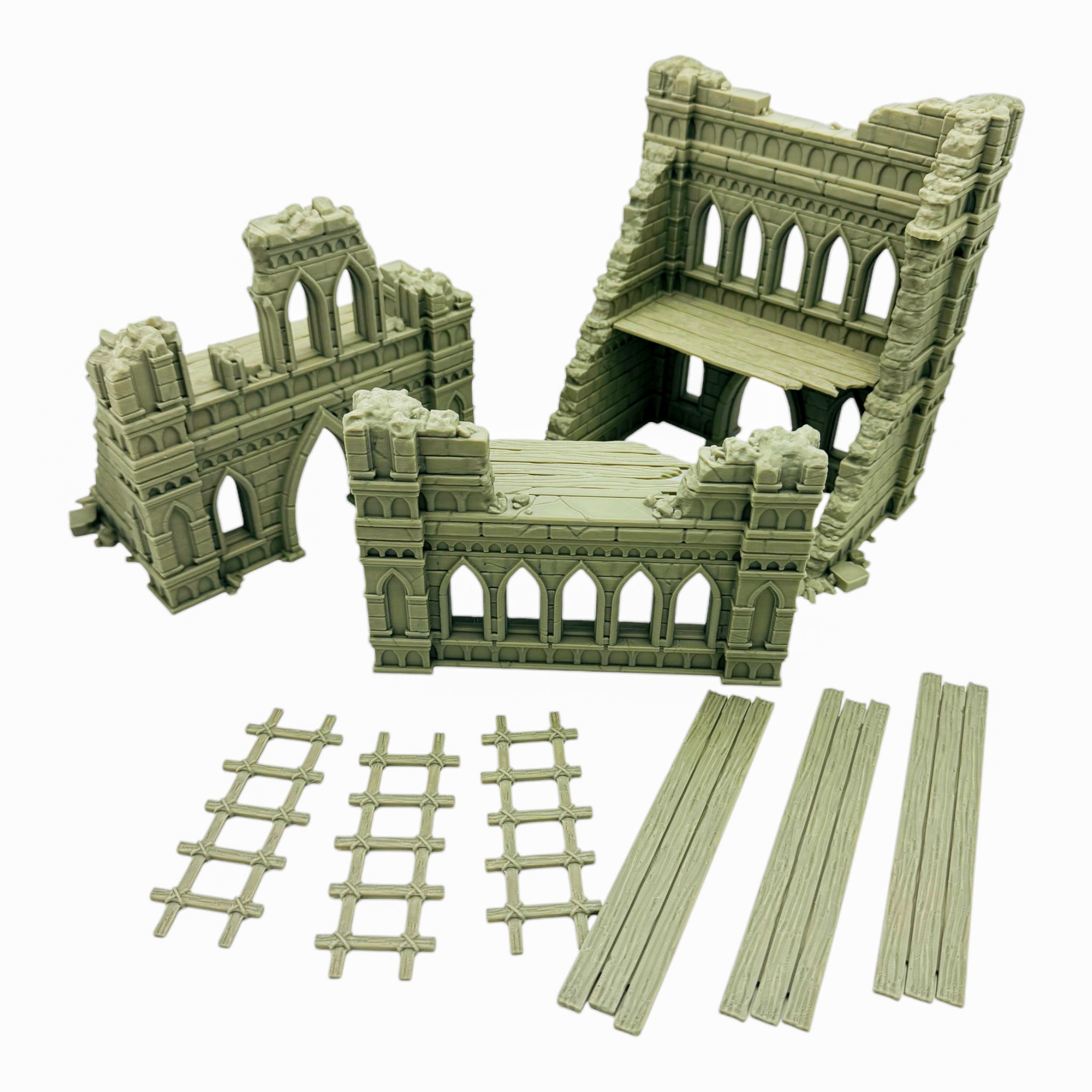 Blackthorn Ruins 1 / Forbidden Prints / RPG and Wargame 3d Printed Tabletop Terrain / Licensed Printer