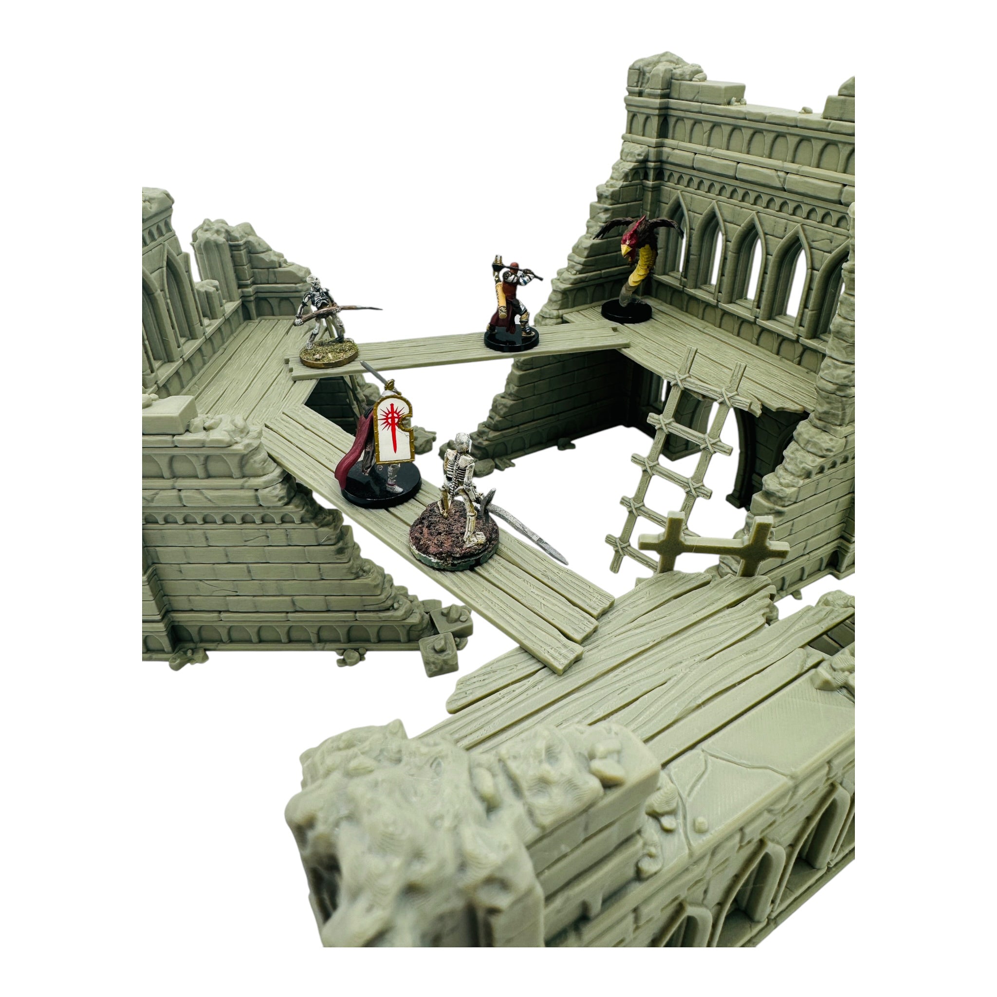 Blackthorn Ruins 1 / Forbidden Prints / RPG and Wargame 3d Printed Tabletop Terrain / Licensed Printer