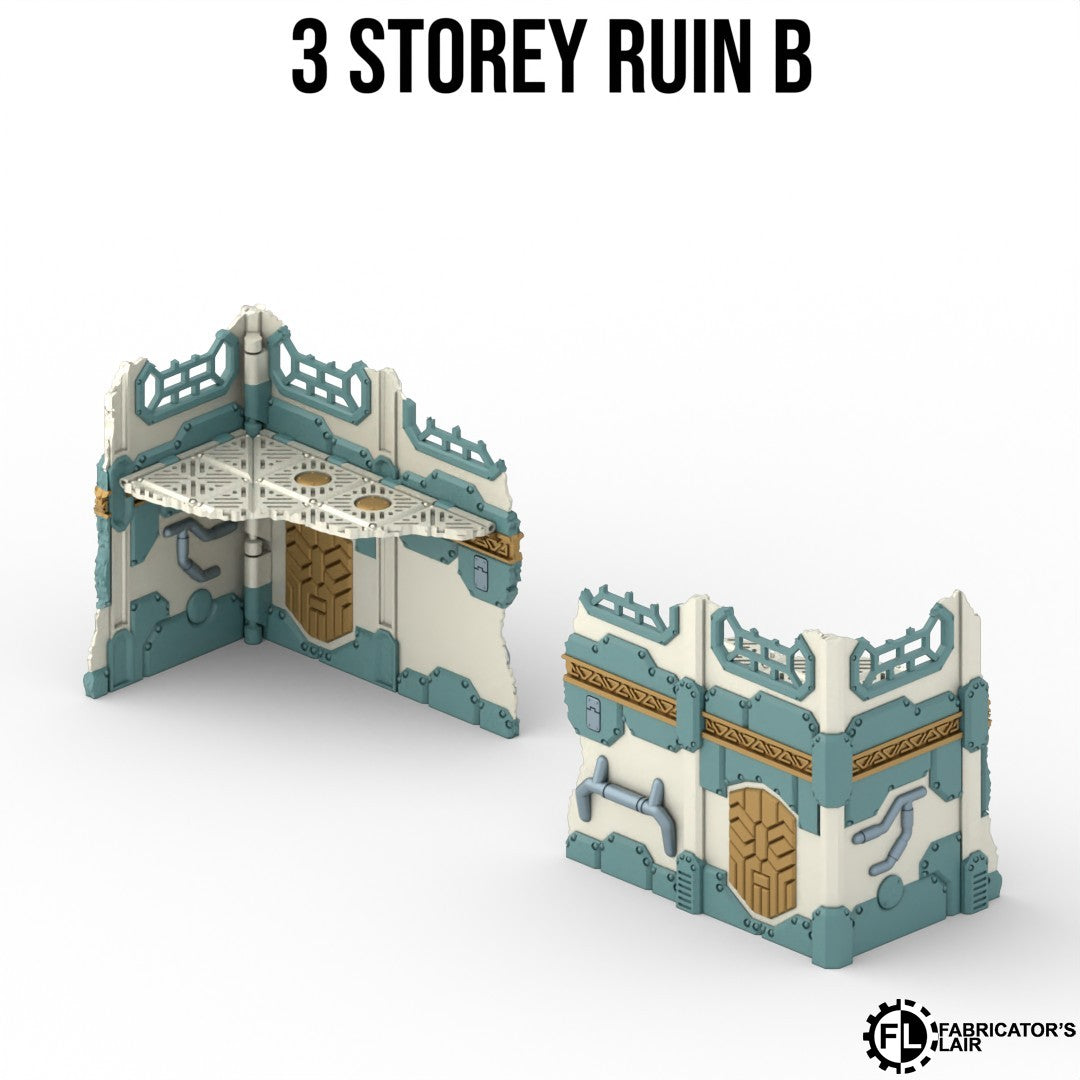 Industrial Mining Battlefield Terrain Set – Foldable Modular Tabletop Scenery