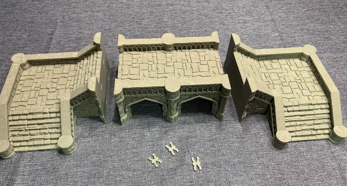 Arkenfel Modular Bridge 1 / Dark Realms Terrain / RPG and Wargame 3d Printed Tabletop Terrain / Licensed Printer