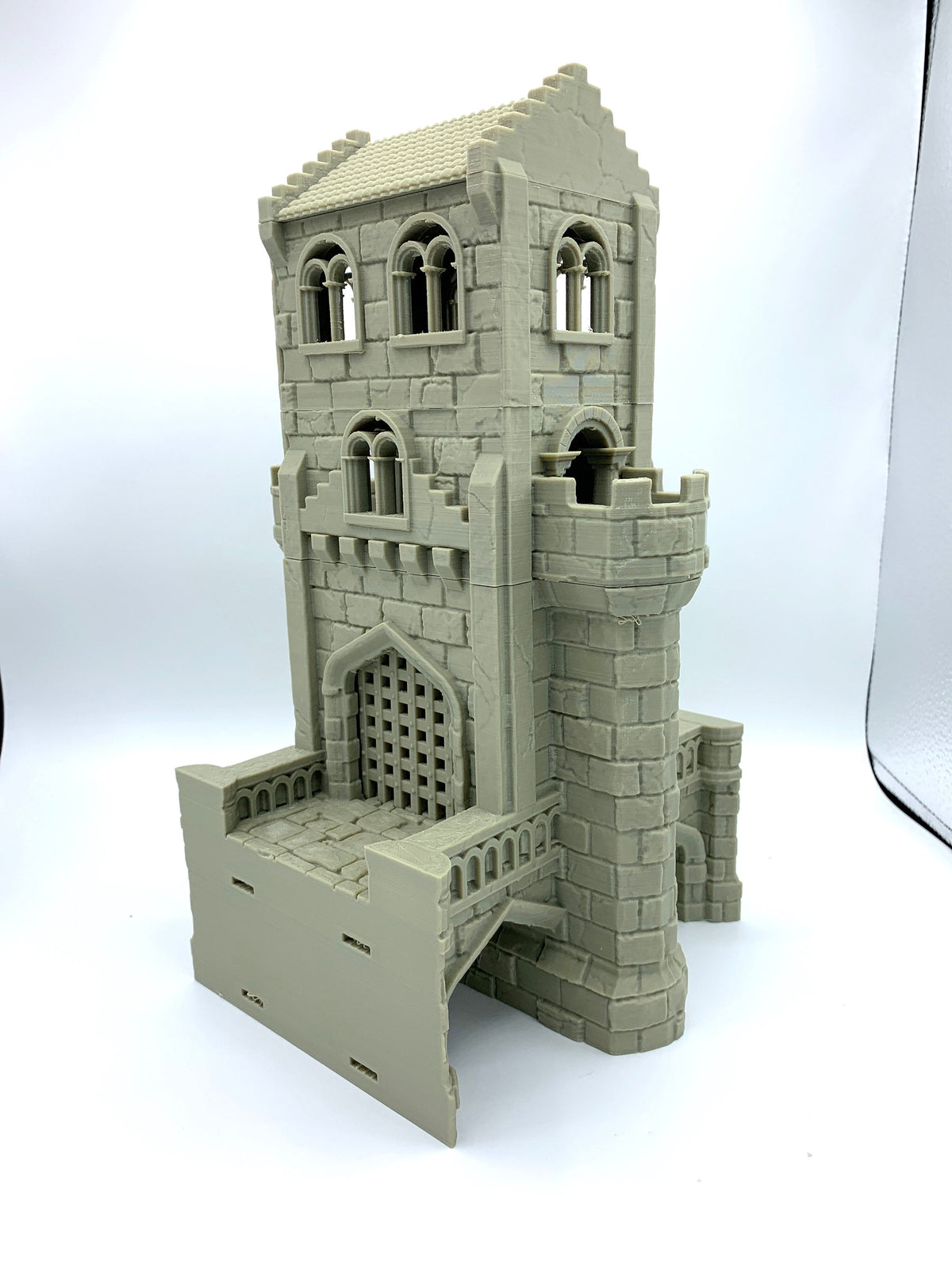Arkenfel Modular Bridge Gatehouse Terrain – Dark Fantasy Stone Gate Tower (Tabletop Wargaming & RPG Scenery)