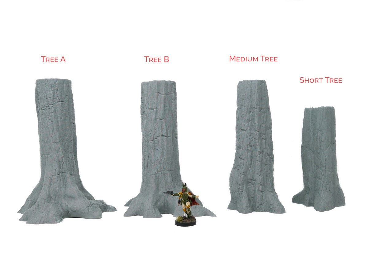 Tree Set A / Imperial Terrain Licensed On-Line Printer / Print to Order