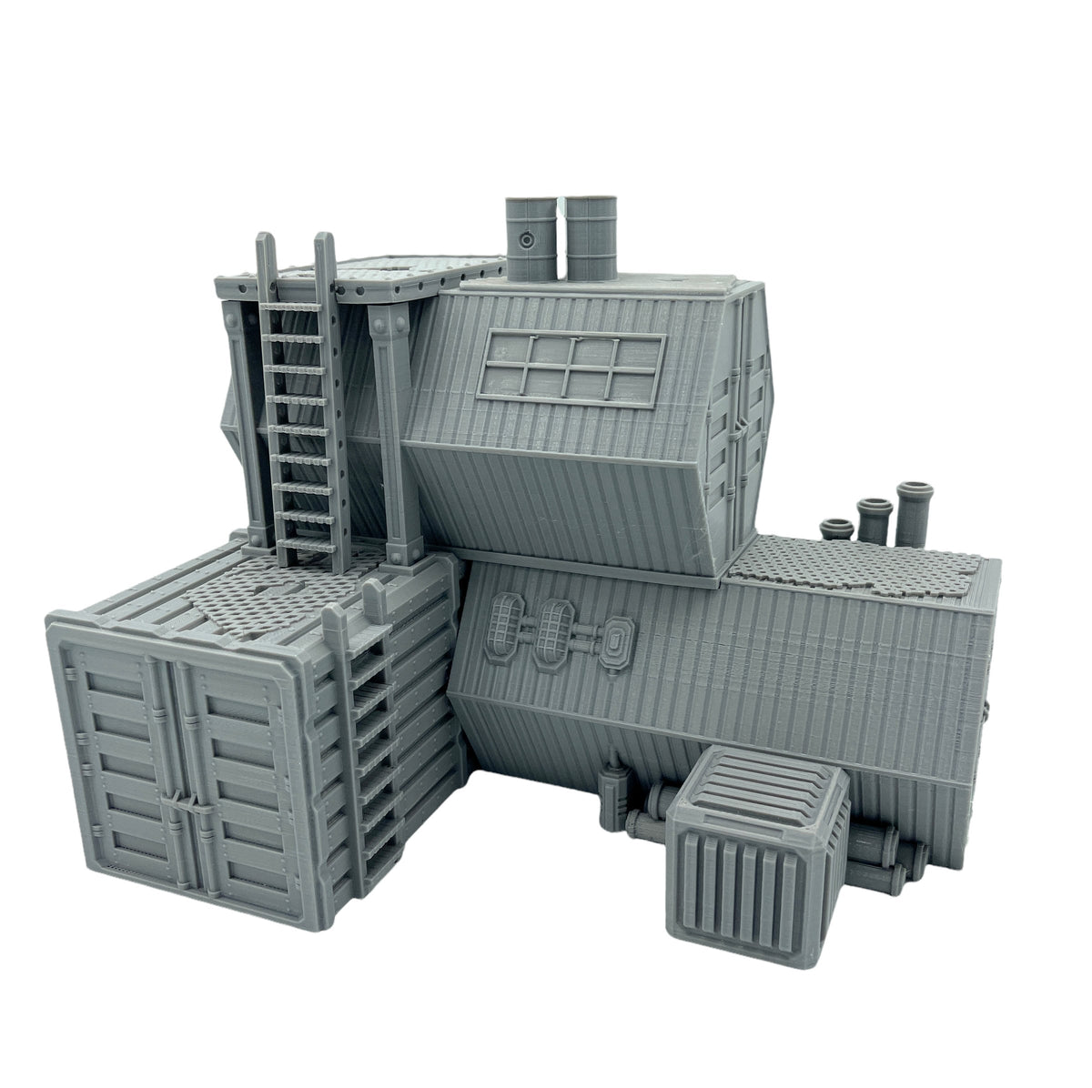 City Docks Hab 2 Terrain – Industrial Sci-Fi Building for Tabletop Wargaming & RPG Terrain