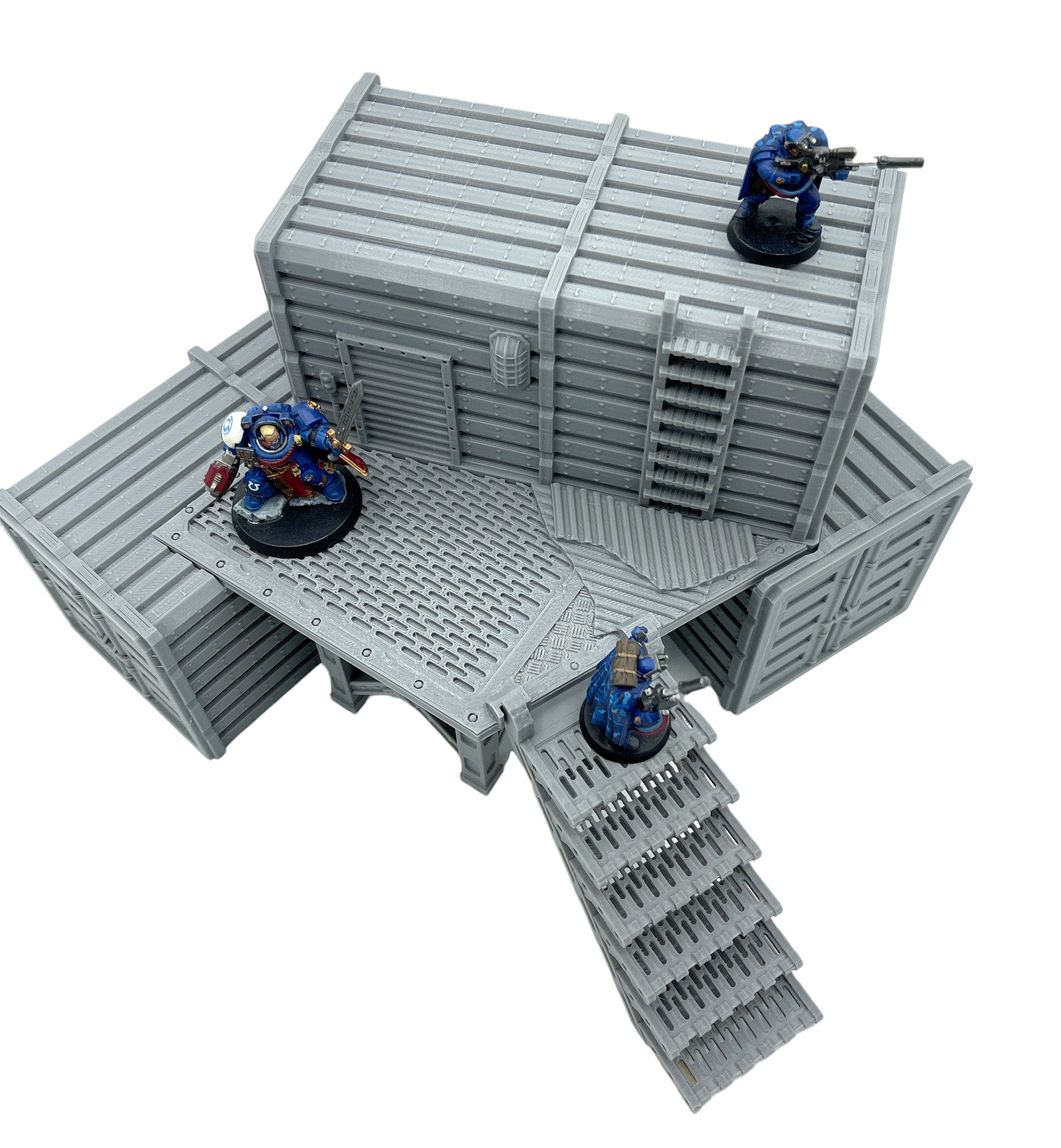 City Docks Container Stack 3 / Sacrusmundus / 40k / Legion / Shatterpoint / 3d Printed Tabletop Terrain / Licensed Printer