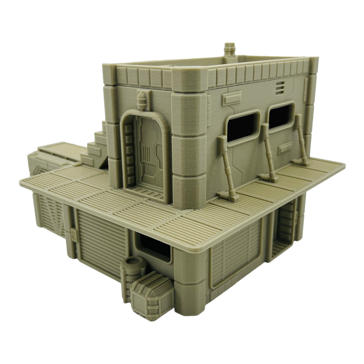 Midrim City Shop Type A Terrain – Sci-Fi Urban Shop Building for Tabletop Wargaming & RPG
