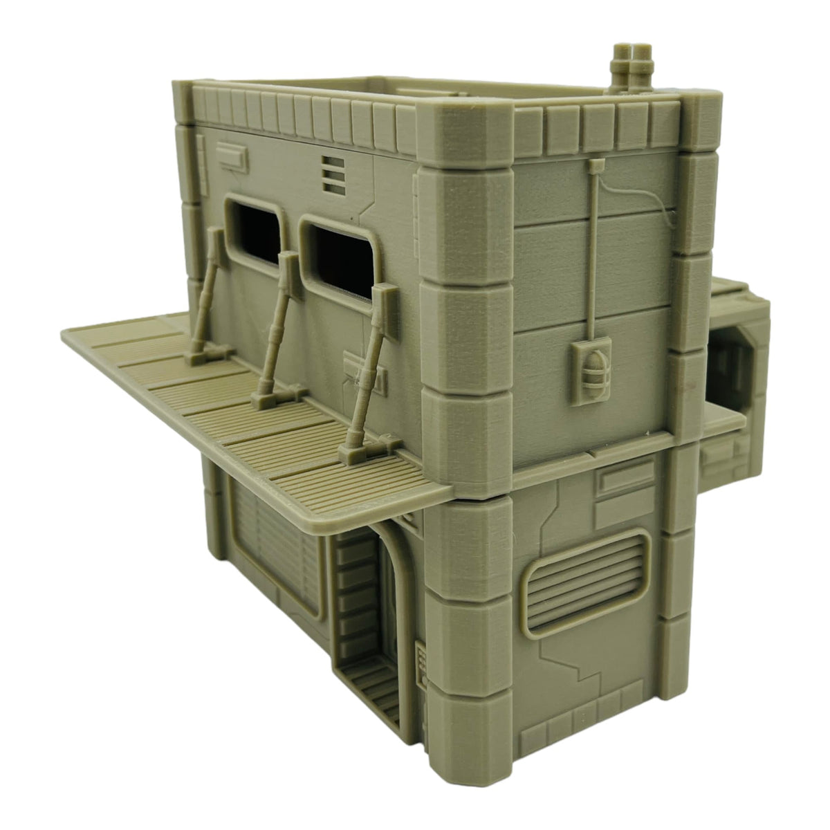 Midrim City Shop Type A Terrain – Sci-Fi Urban Shop Building for Tabletop Wargaming & RPG
