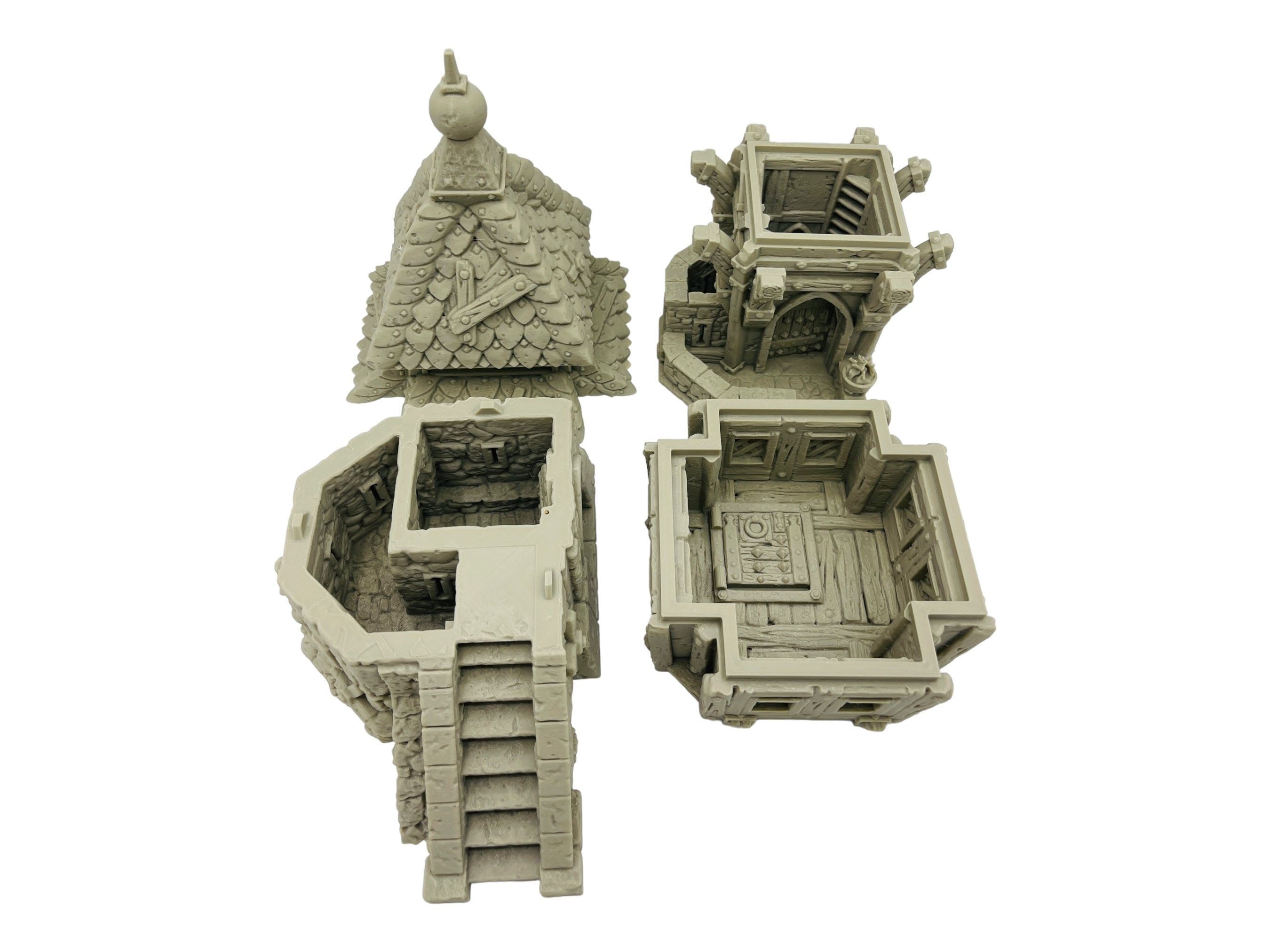Guard Tower / Strong Burgh / 28mm - 32mm Fantasy RPG Tabletop Terrain
