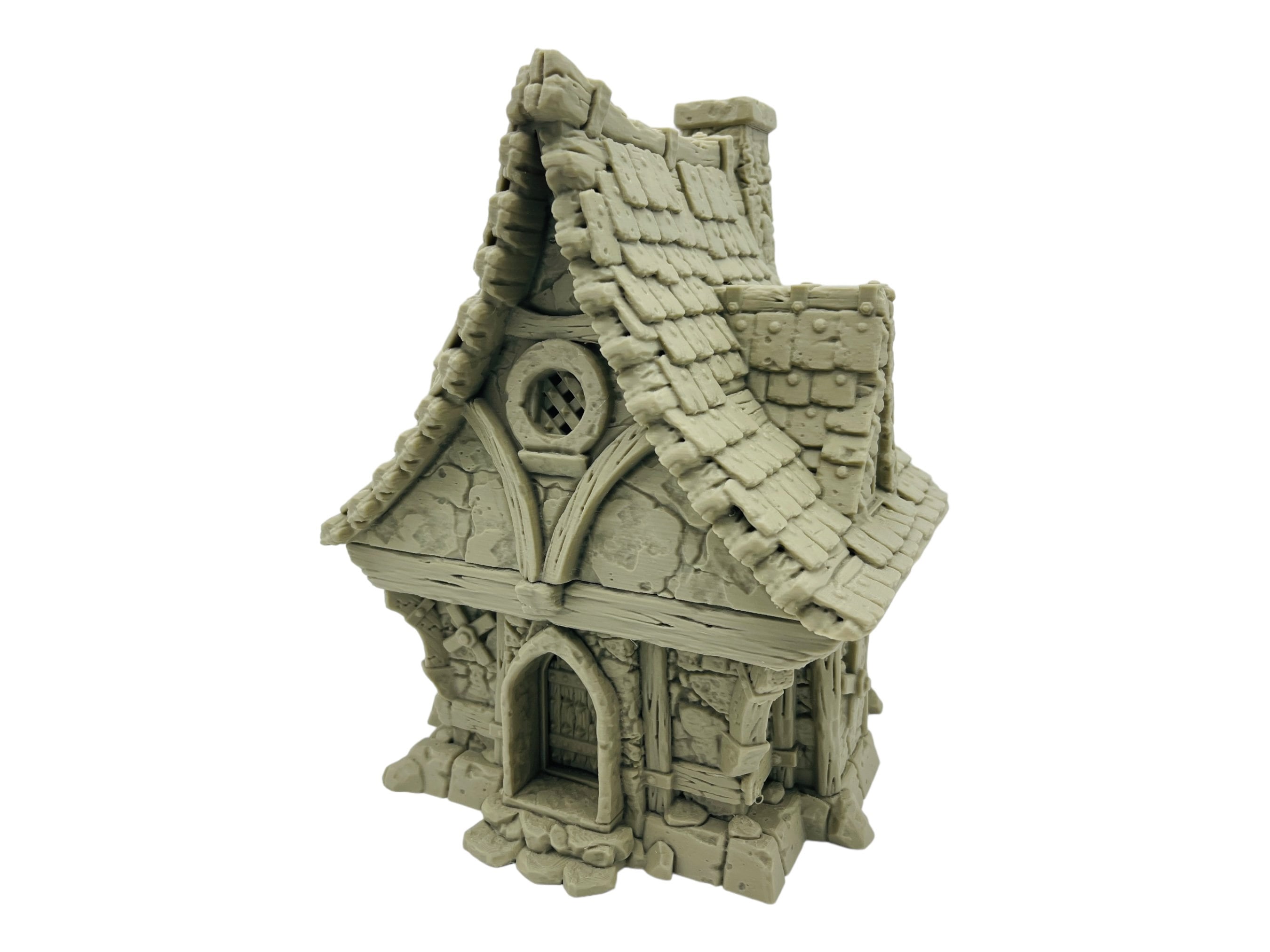 Medieval Cottage/ Strong Burgh / 28mm - 32mm Fantasy RPG Tabletop Terrain