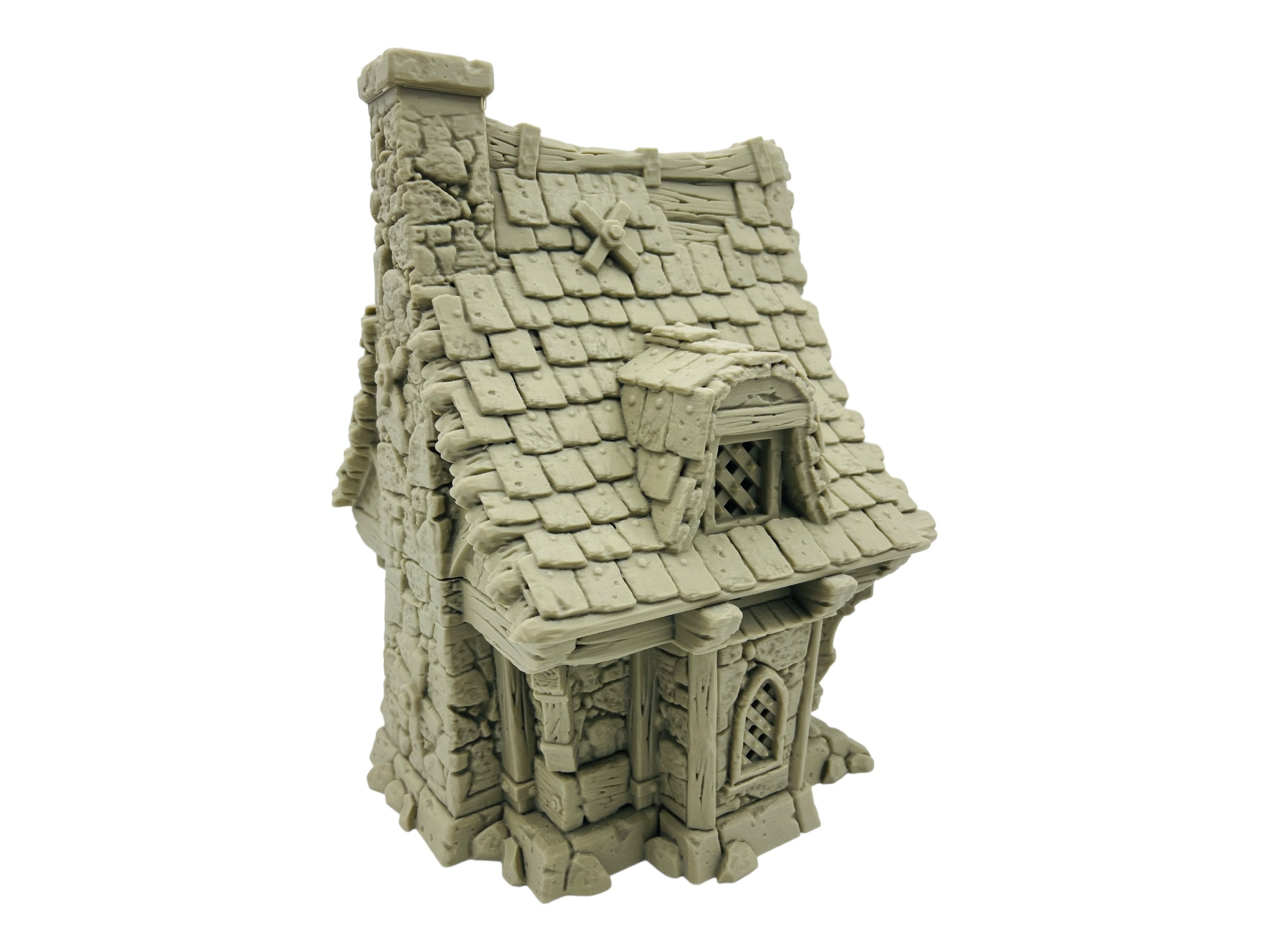 Medieval Cottage/ Strong Burgh / 28mm - 32mm Fantasy RPG Tabletop Terrain
