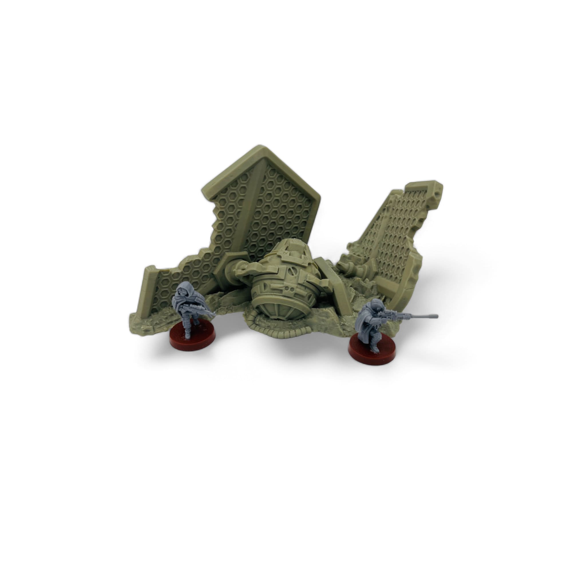 Crashed Starfighters / Txarli Factory / Legion and Wargame 3d Printed Tabletop Terrain / Licensed Printer