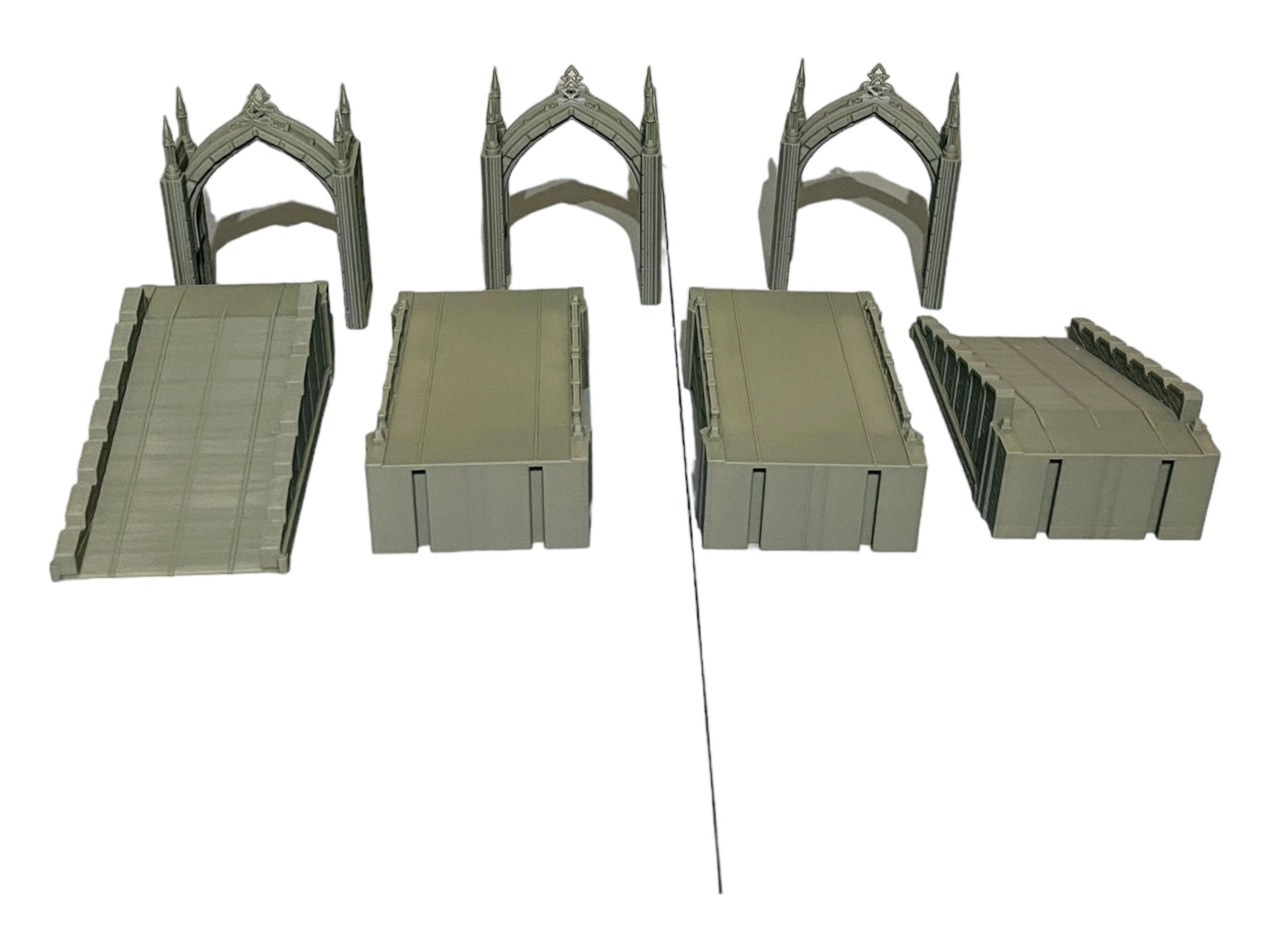Imperialis Gothic Bridge - Epic Scale Terrain (6mm - 8mm compatible) / Imperialis / Alpha Stike / Titanticus