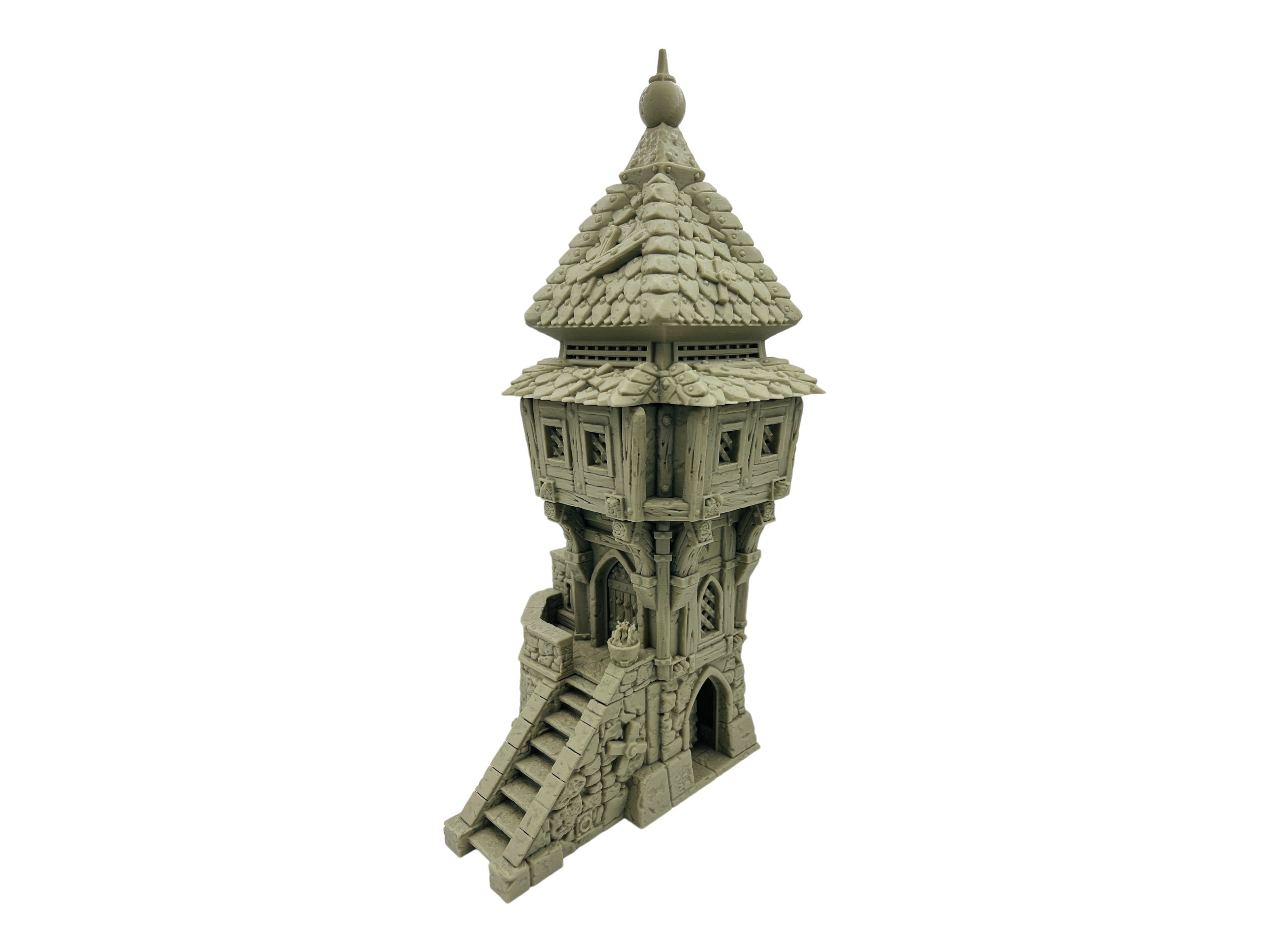 Guard Tower / Strong Burgh / 28mm - 32mm Fantasy RPG Tabletop Terrain