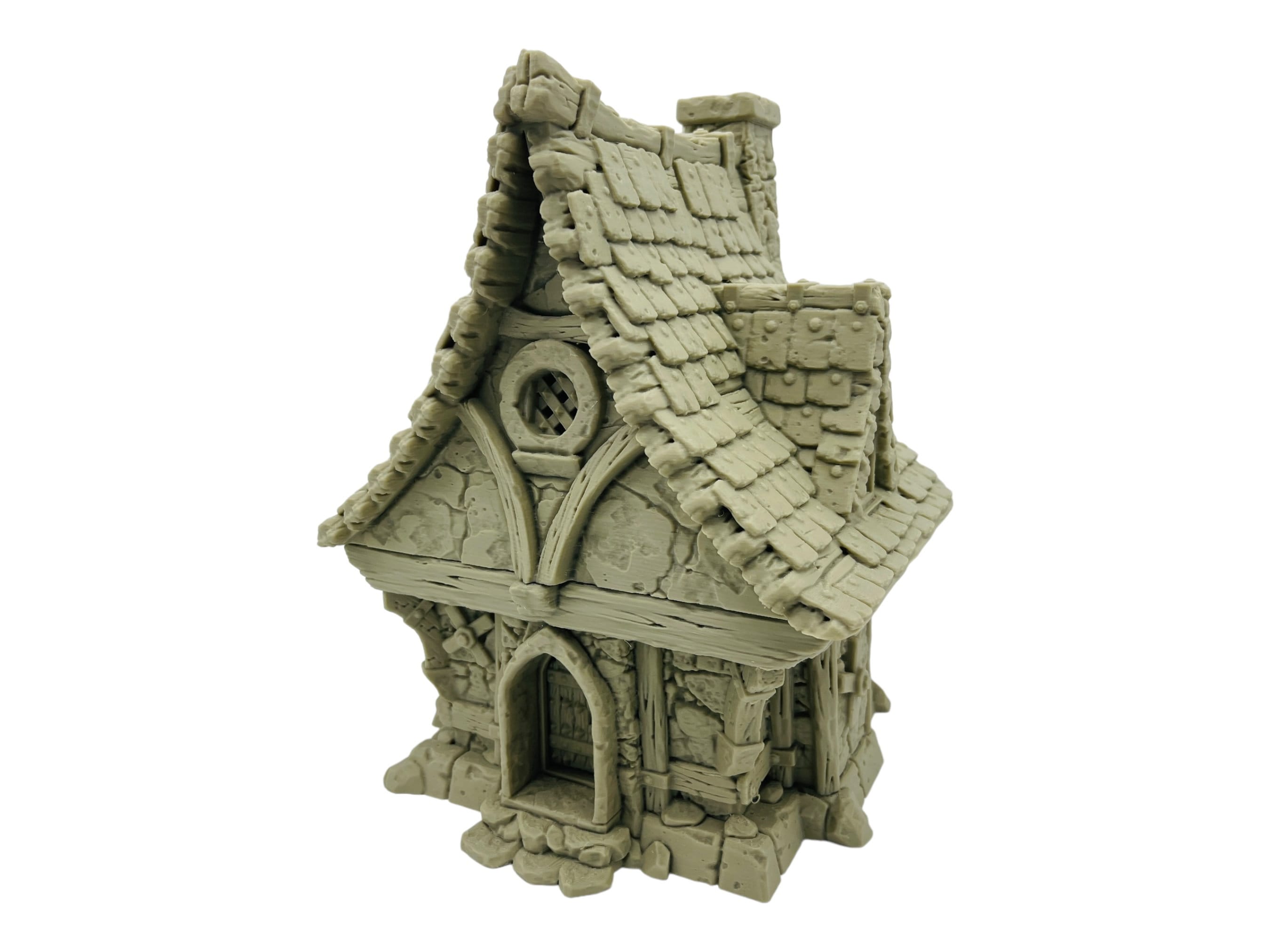 Medieval Cottage/ Strong Burgh / 28mm - 32mm Fantasy RPG Tabletop Terrain