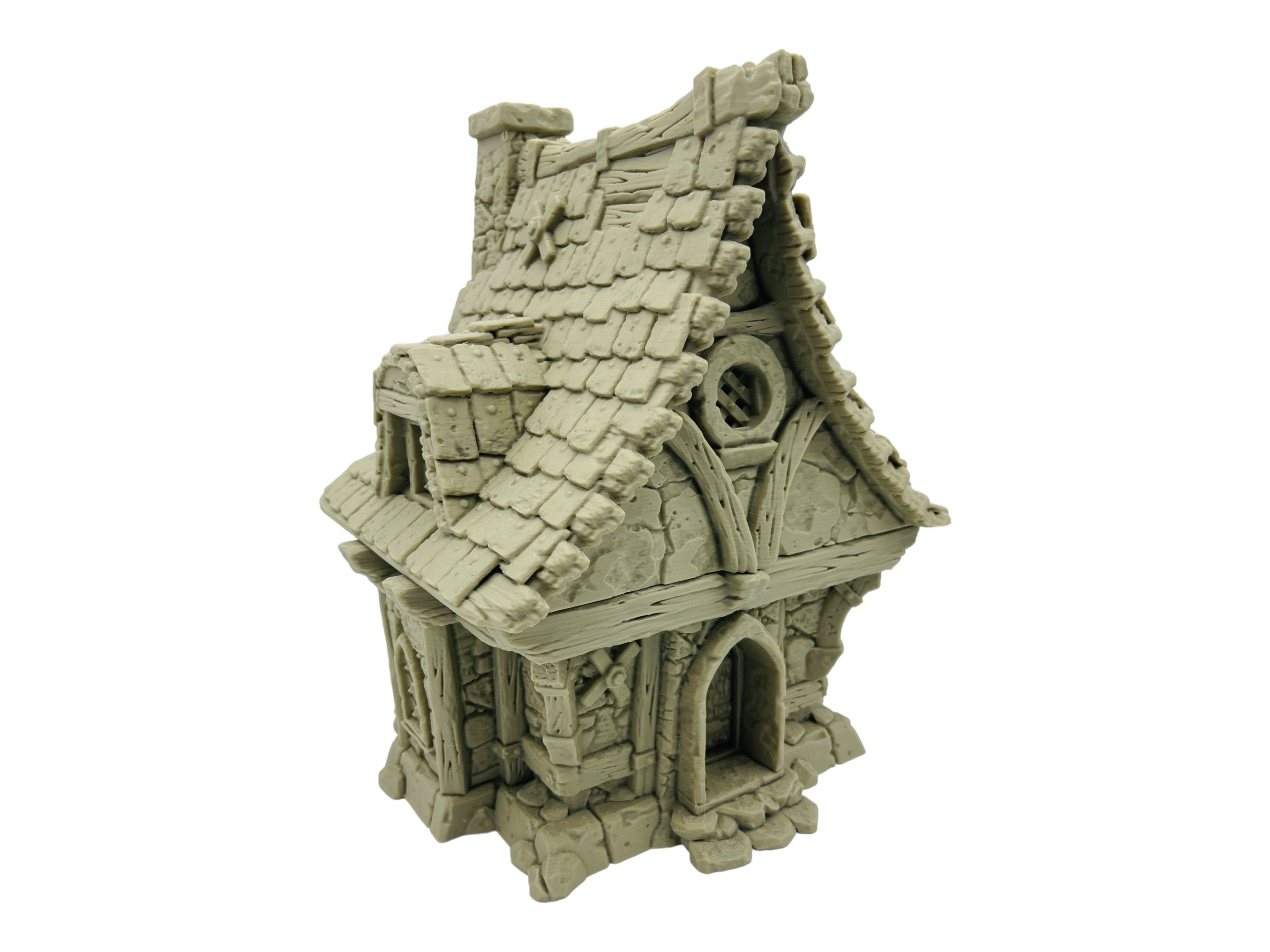 Medieval Cottage/ Strong Burgh / 28mm - 32mm Fantasy RPG Tabletop Terrain