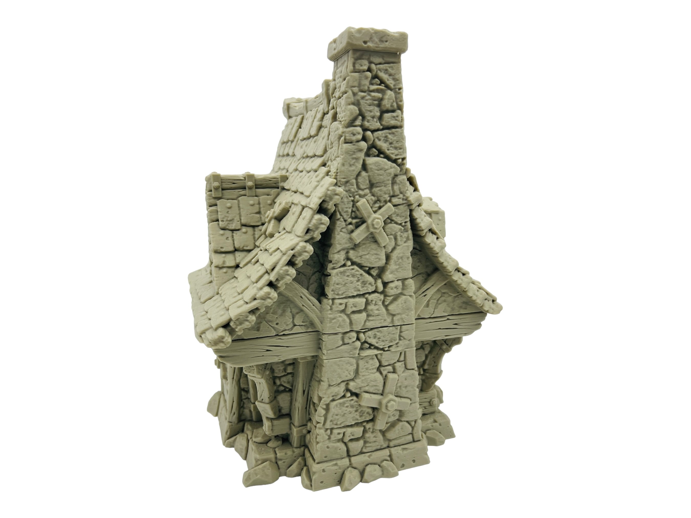 Medieval Cottage/ Strong Burgh / 28mm - 32mm Fantasy RPG Tabletop Terrain