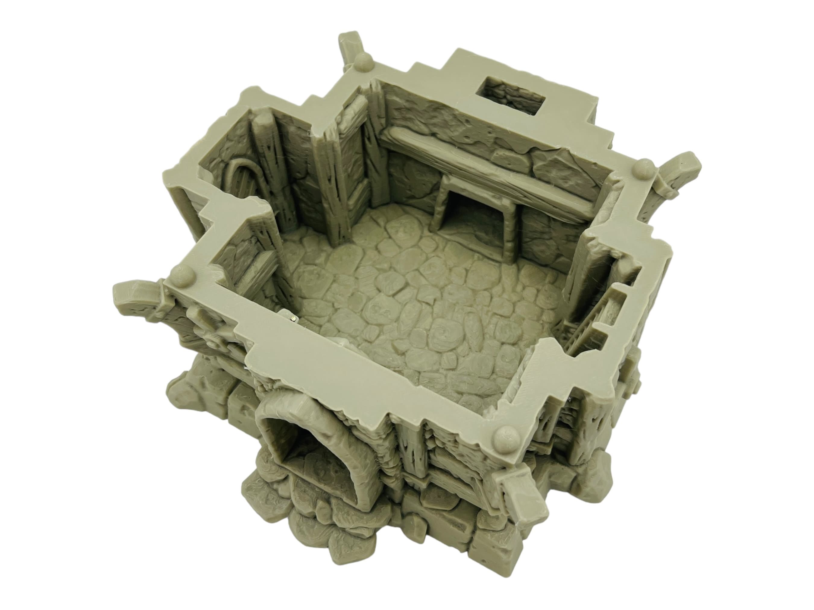 Medieval Cottage/ Strong Burgh / 28mm - 32mm Fantasy RPG Tabletop Terrain