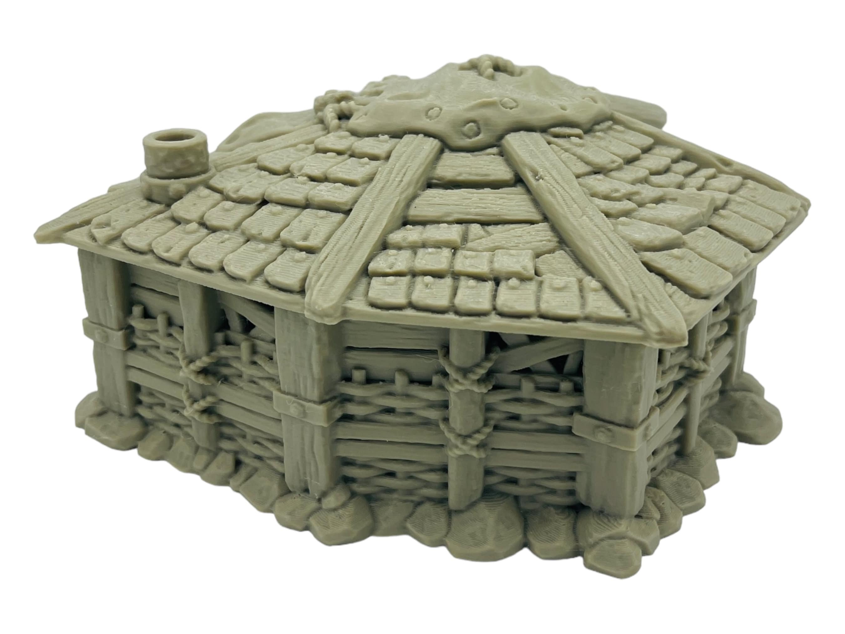 Slum Shack / Strong Burgh / 28mm - 32mm Fantasy RPG Tabletop Terrain