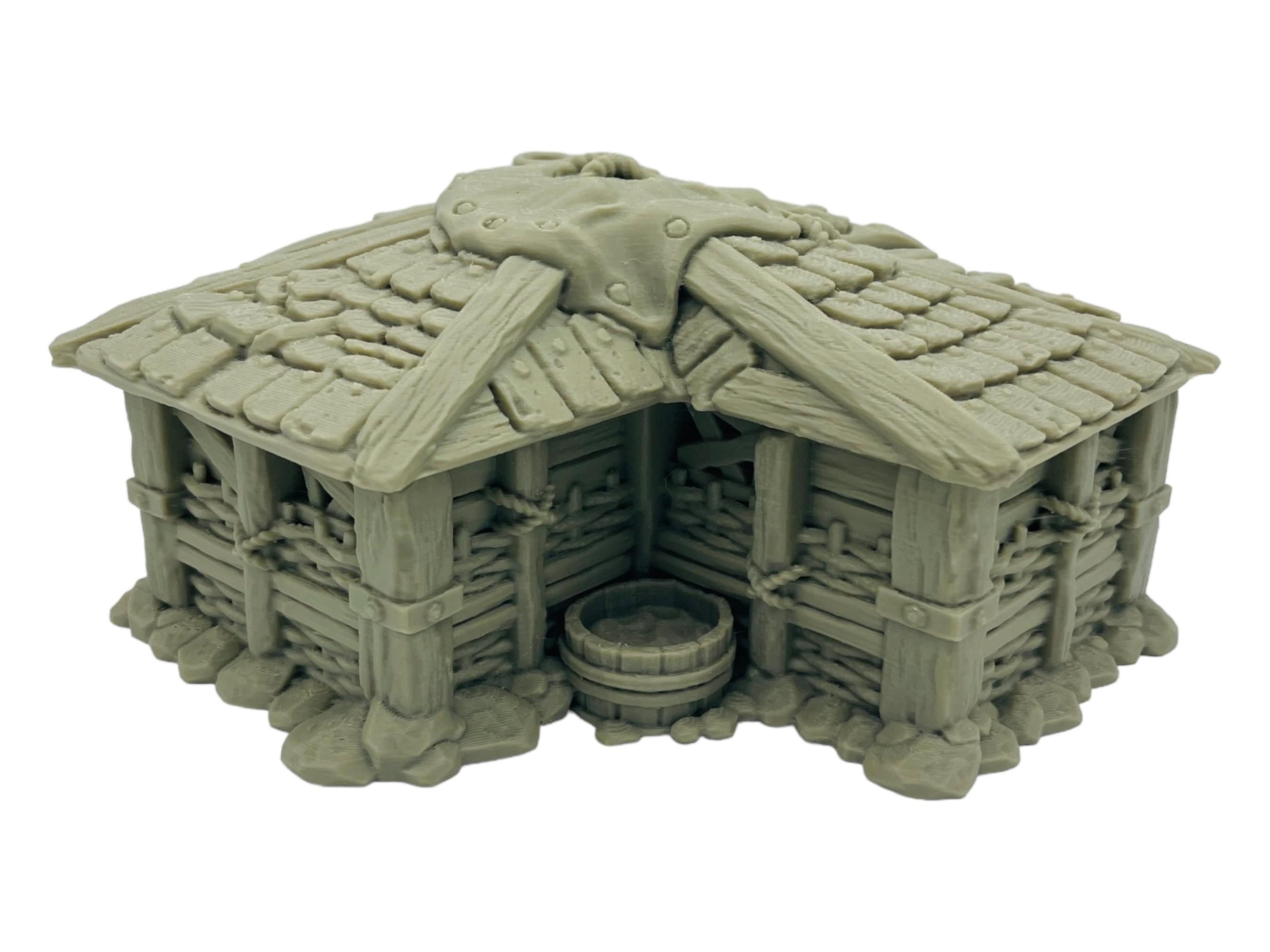 Slum Shack / Strong Burgh / 28mm - 32mm Fantasy RPG Tabletop Terrain