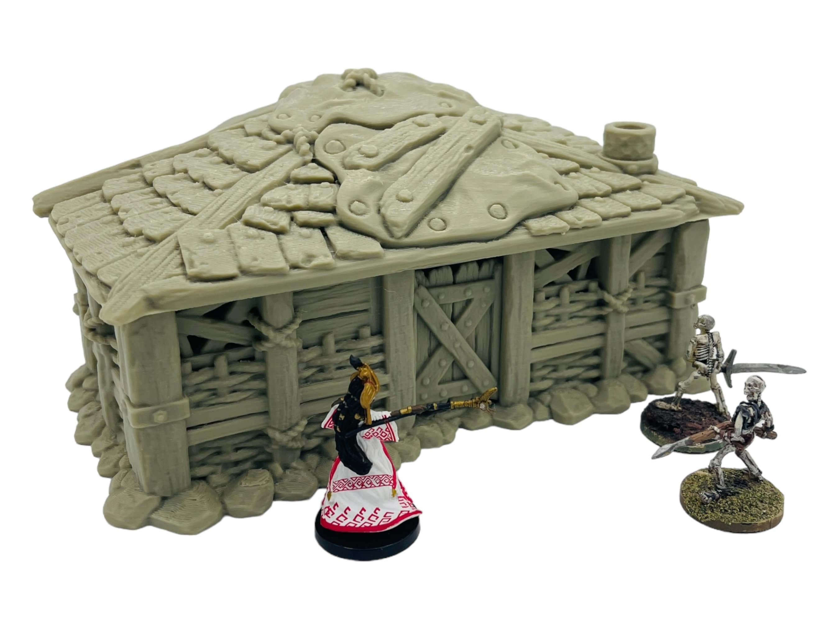 Slum Shack / Strong Burgh / 28mm - 32mm Fantasy RPG Tabletop Terrain