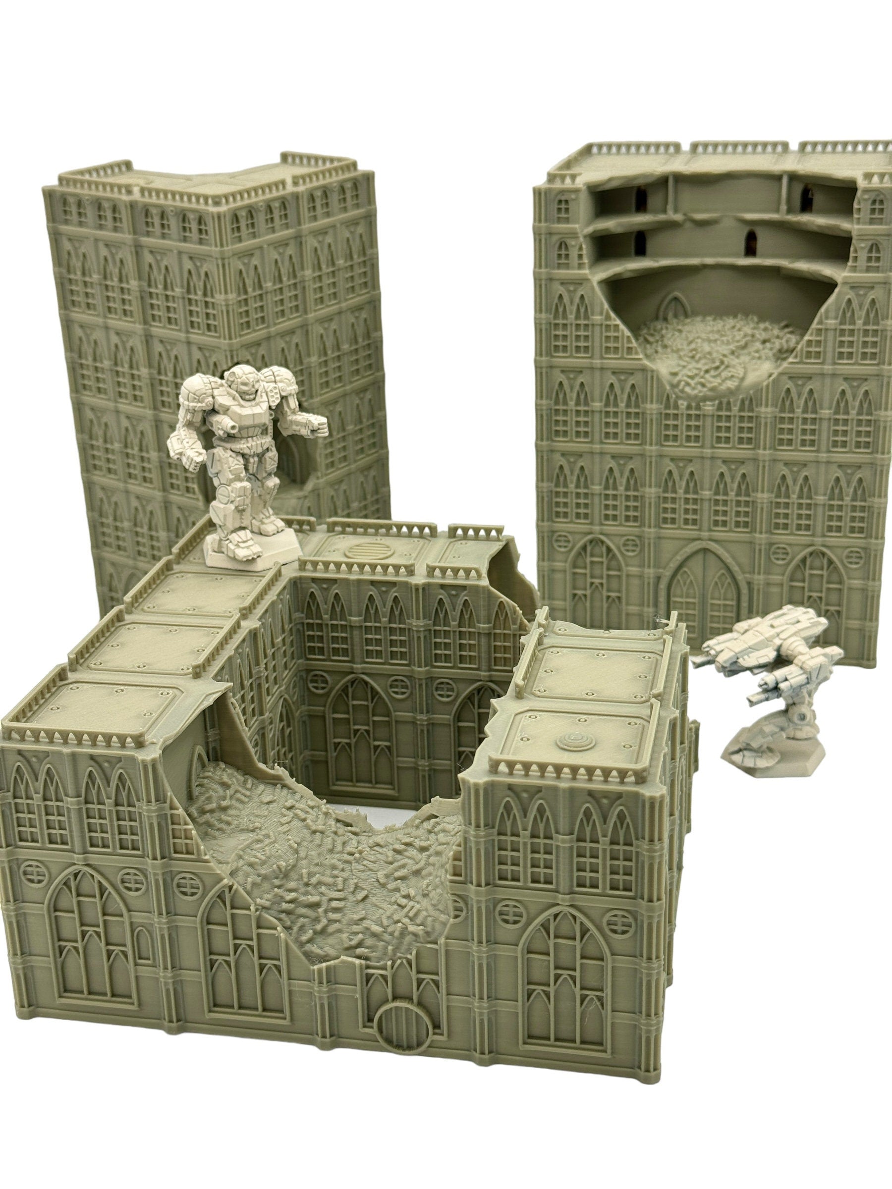 Imperialis Ruined Gothic Bundle 1 - Epic Scale Terrain (6mm - 8mm compatible) / Imperialis / Alpha Stike / Titanticus