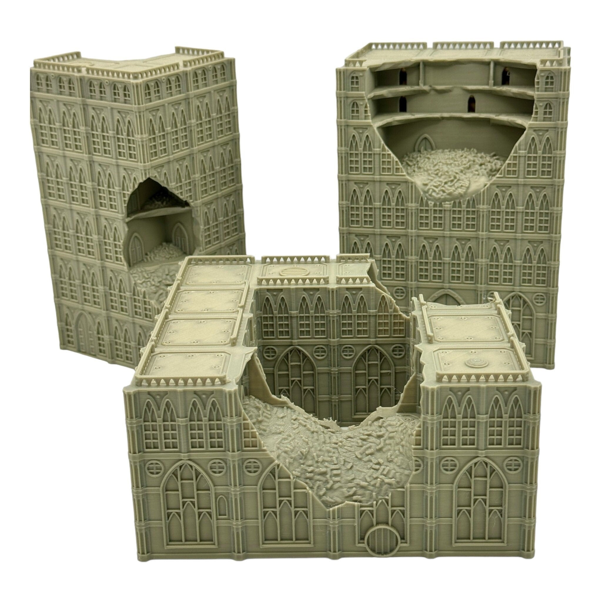 Imperialis Ruined Gothic Bundle 1 - Epic Scale Terrain (6mm - 8mm compatible) / Imperialis / Alpha Stike / Titanticus