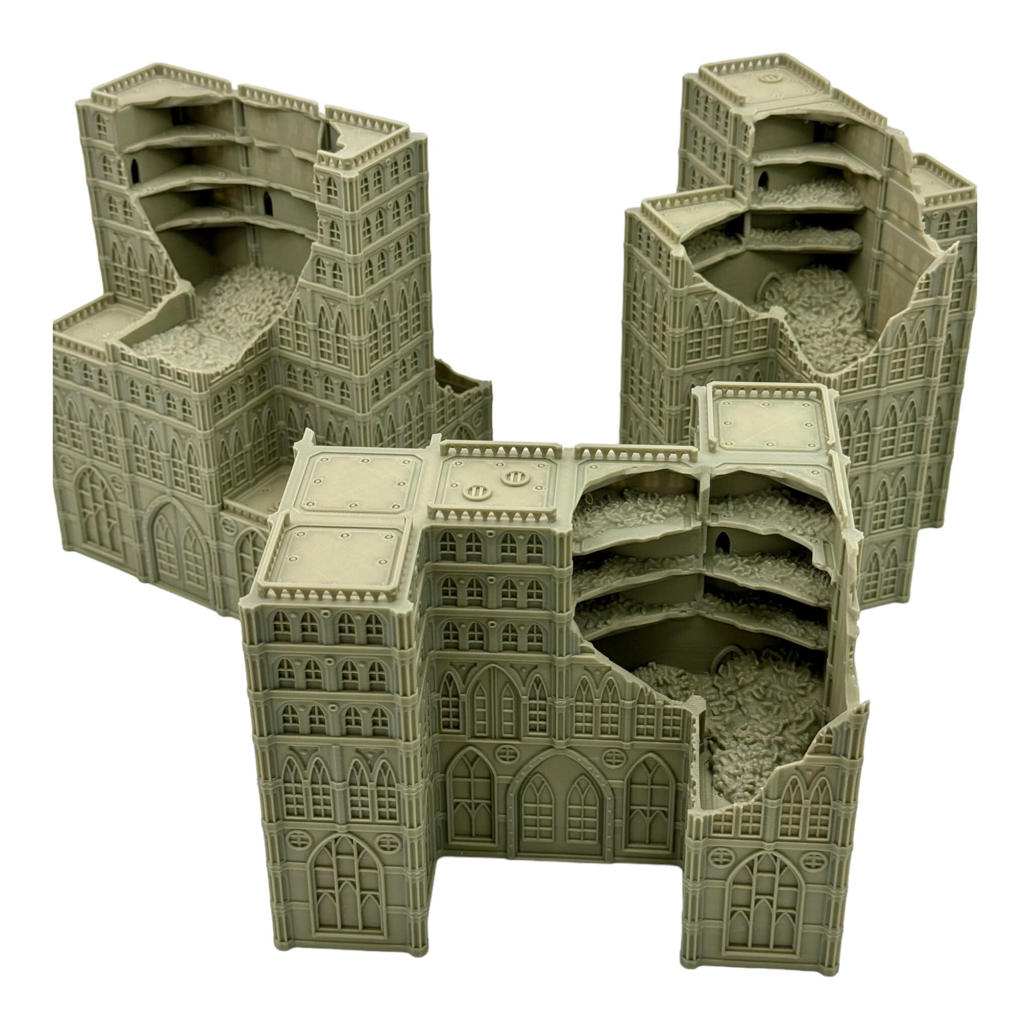 Imperialis Ruined Gothic Bundle 2 - Epic Scale Terrain (6mm - 8mm compatible) / Imperialis / Alpha Stike / Titanticus