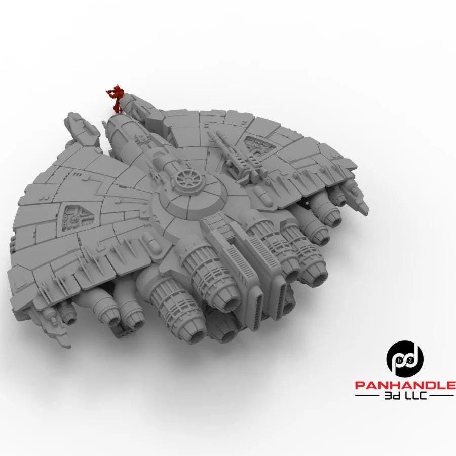 Bounty Hunter Spaceship 3d Printed SW Legion Terrain /Grim