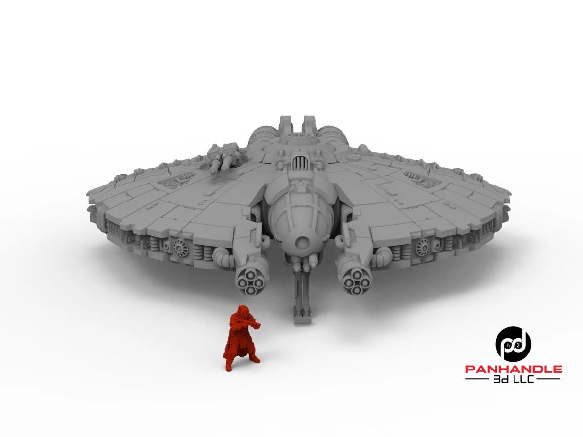 Bounty Hunter Spaceship 3d Printed SW Legion Terrain /Grim