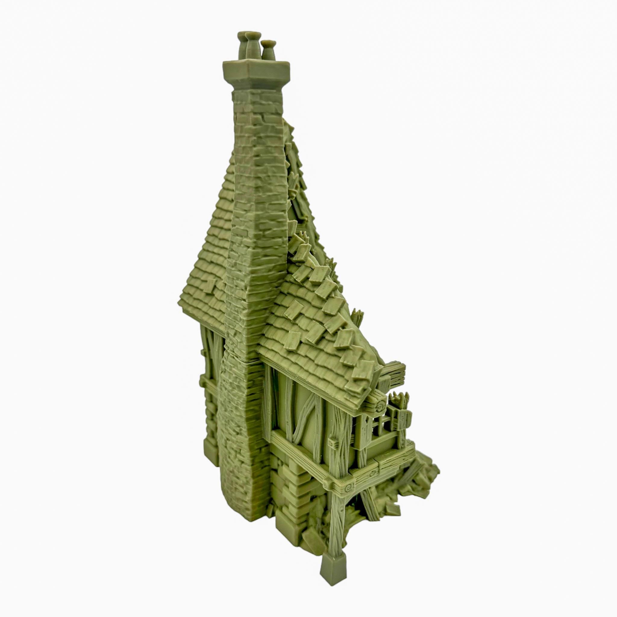 Vladistov House Ruins 1 / Dark Realms Terrain / RPG and Wargame 3d Printed Tabletop Terrain / Licensed Printer