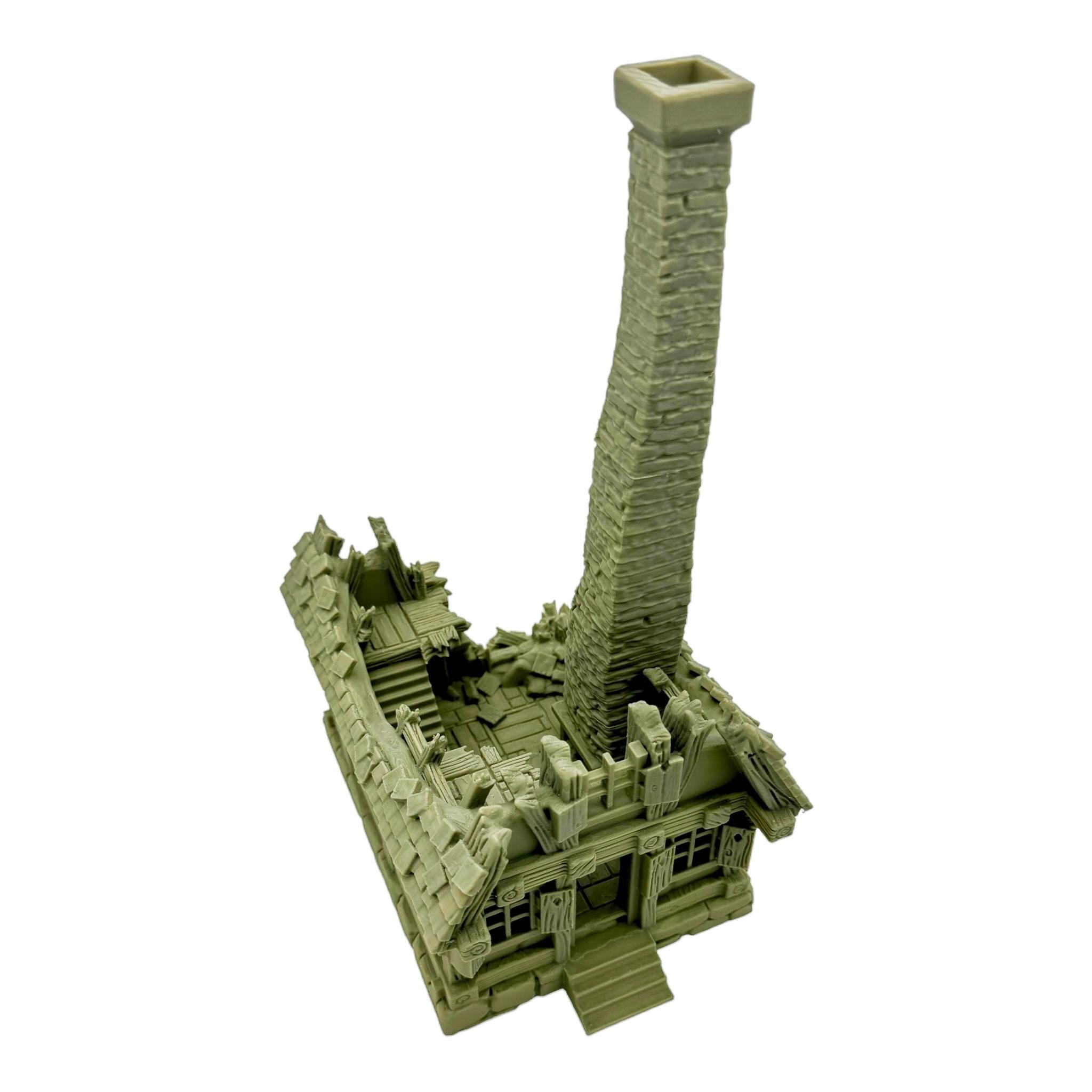 Vladistov House Ruins 3 / Dark Realms Terrain / RPG and Wargame 3d Printed Tabletop Terrain / Licensed Printer