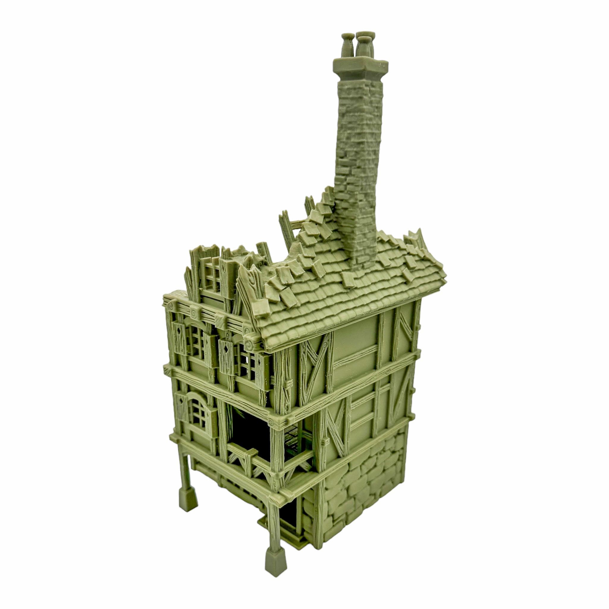 Vladistov Shop Ruins 1 / Dark Realms Terrain / RPG and Wargame 3d Printed Tabletop Terrain / Licensed Printer